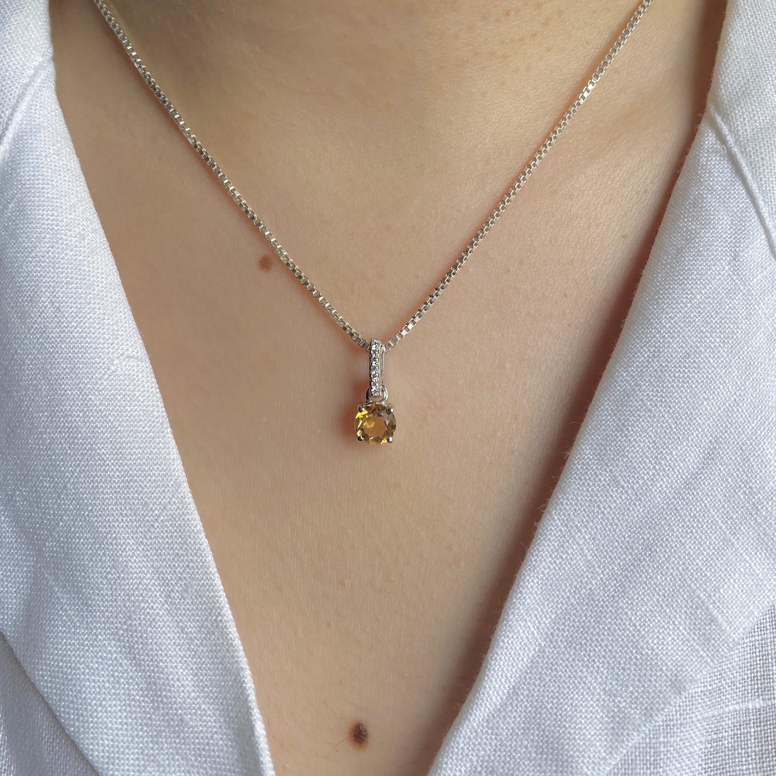 Citrine Pendant-(CIT-SP-549.)