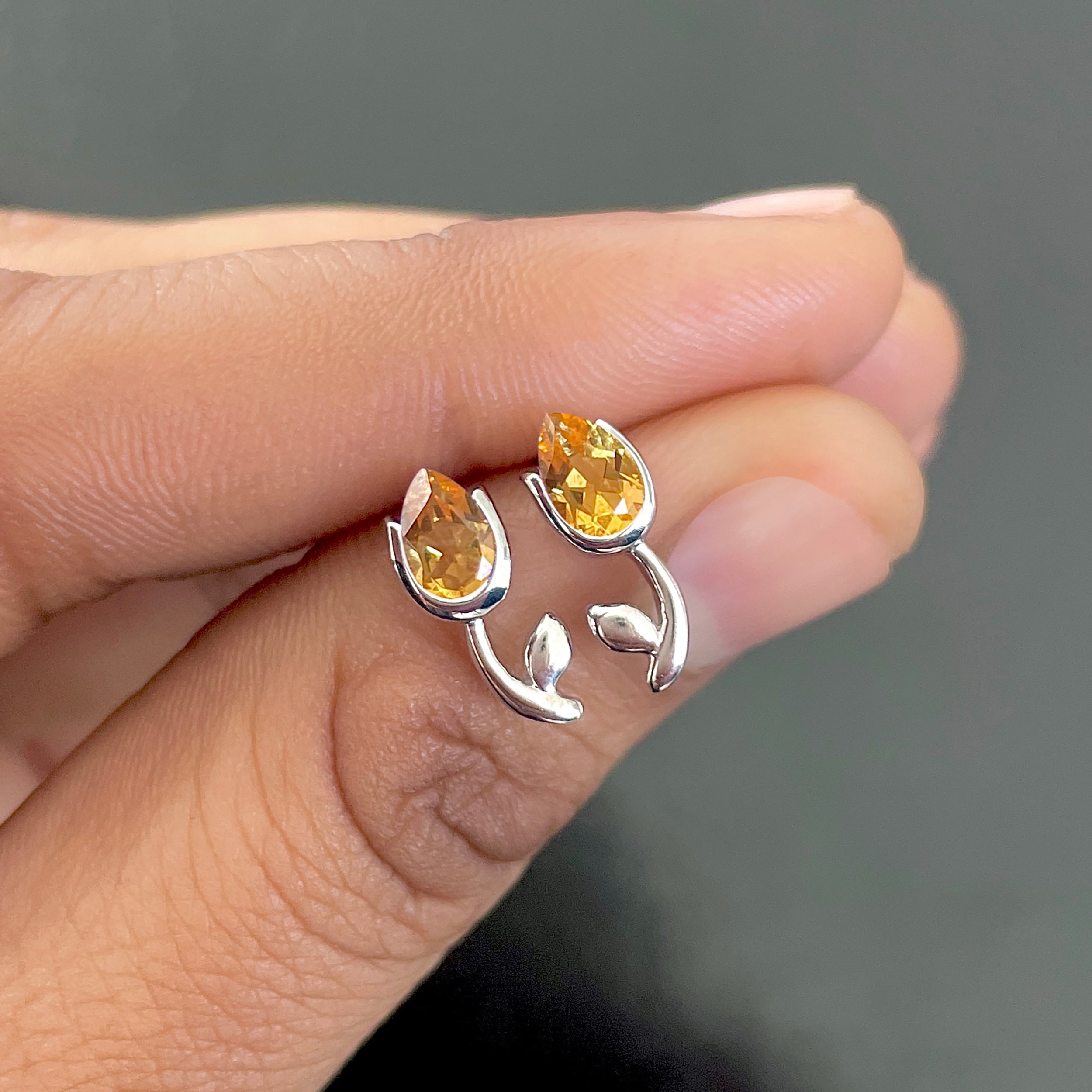 Citrine Earring-(CIT-SE-1793.)