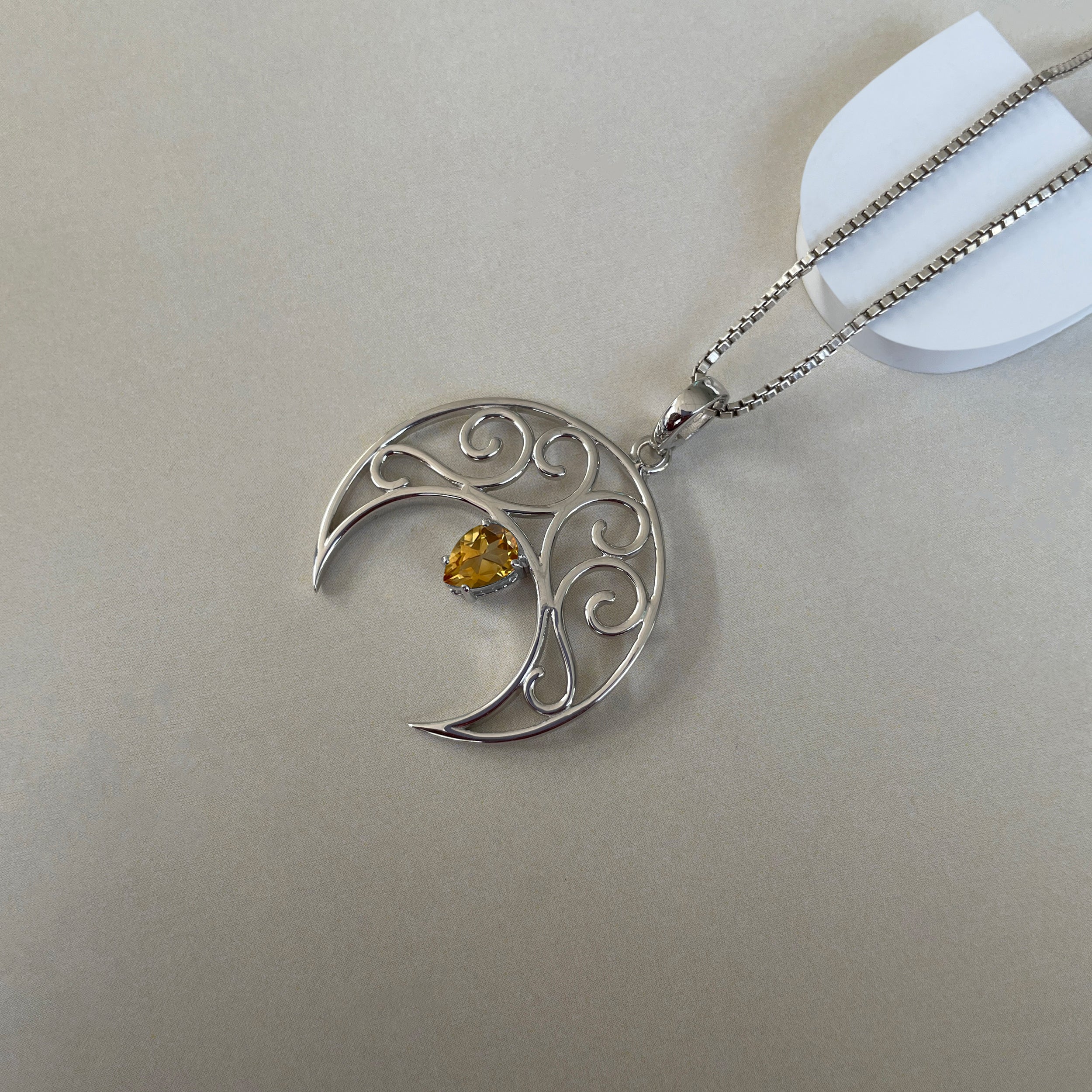 Citrine Pendant-(CIT-SN-181.)