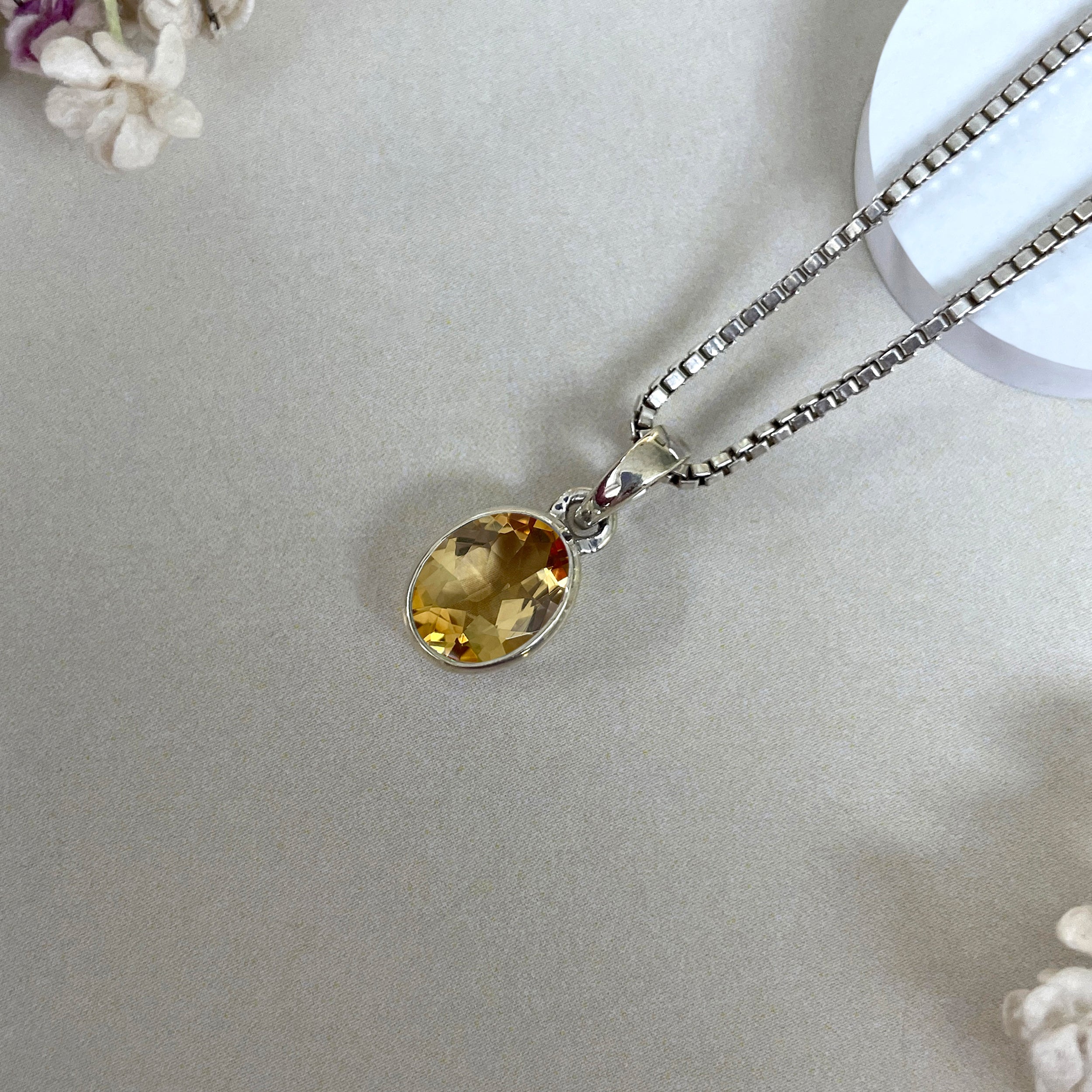 Citrine Pendant-(CIT-SP-380.)