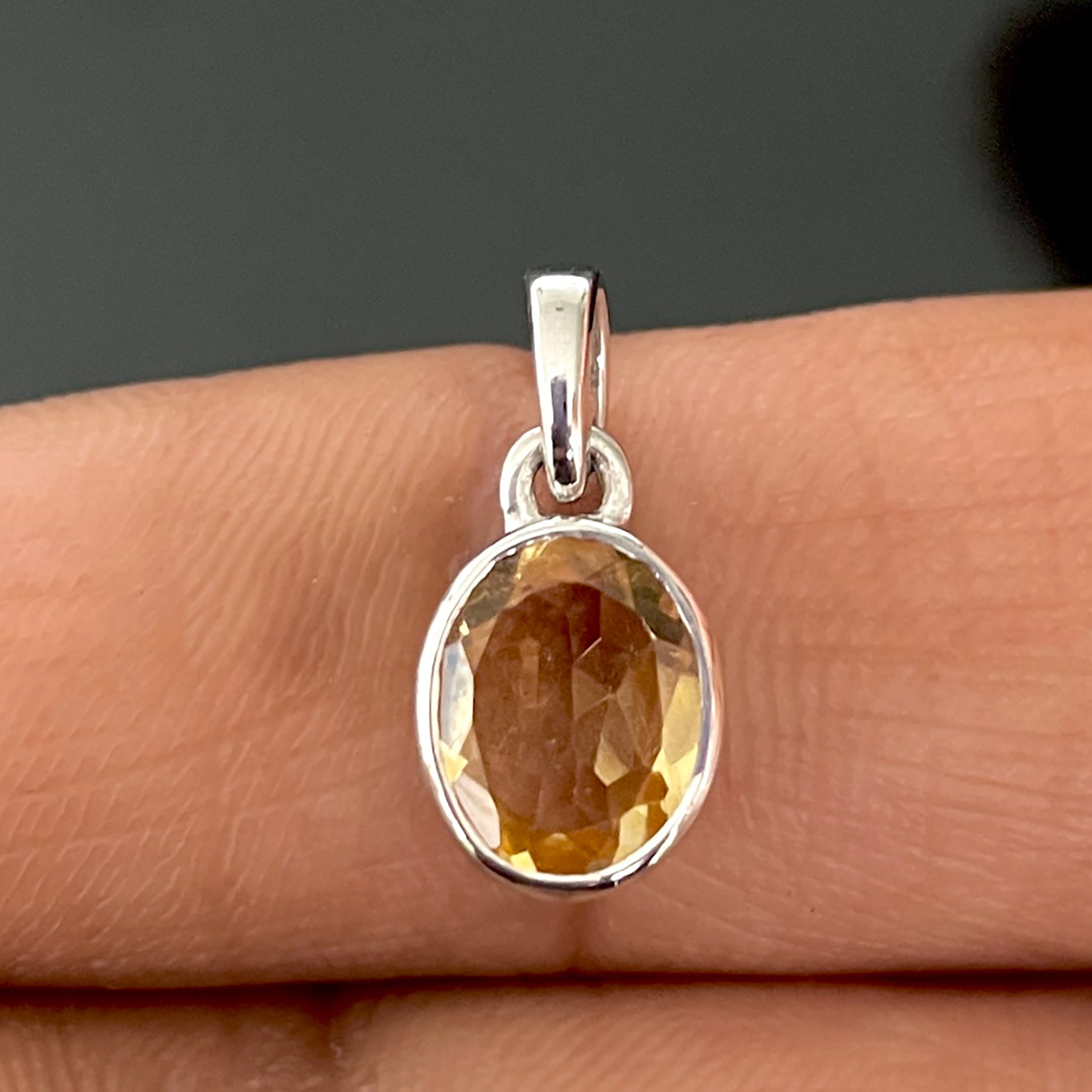 Citrine Pendant-(CIT-SP-380.)