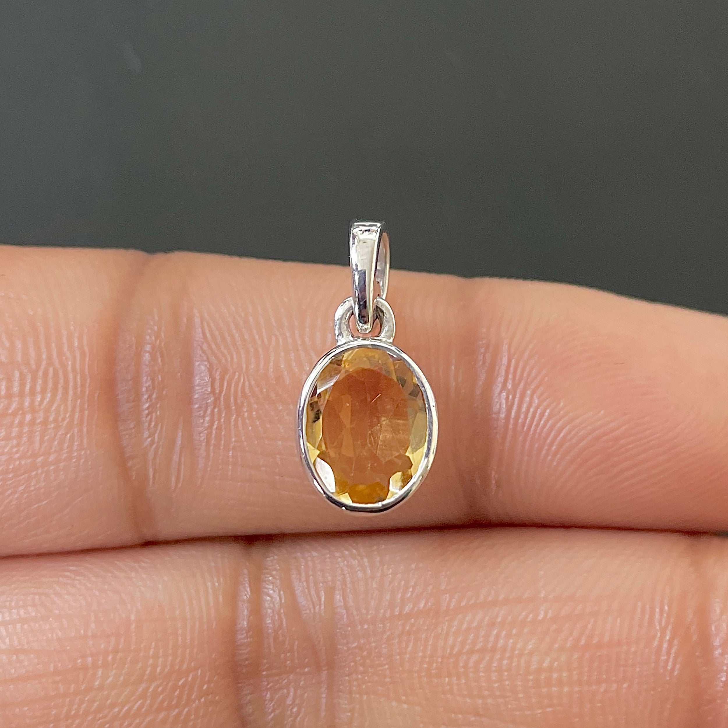 Citrine Pendant-(CIT-SP-380.)