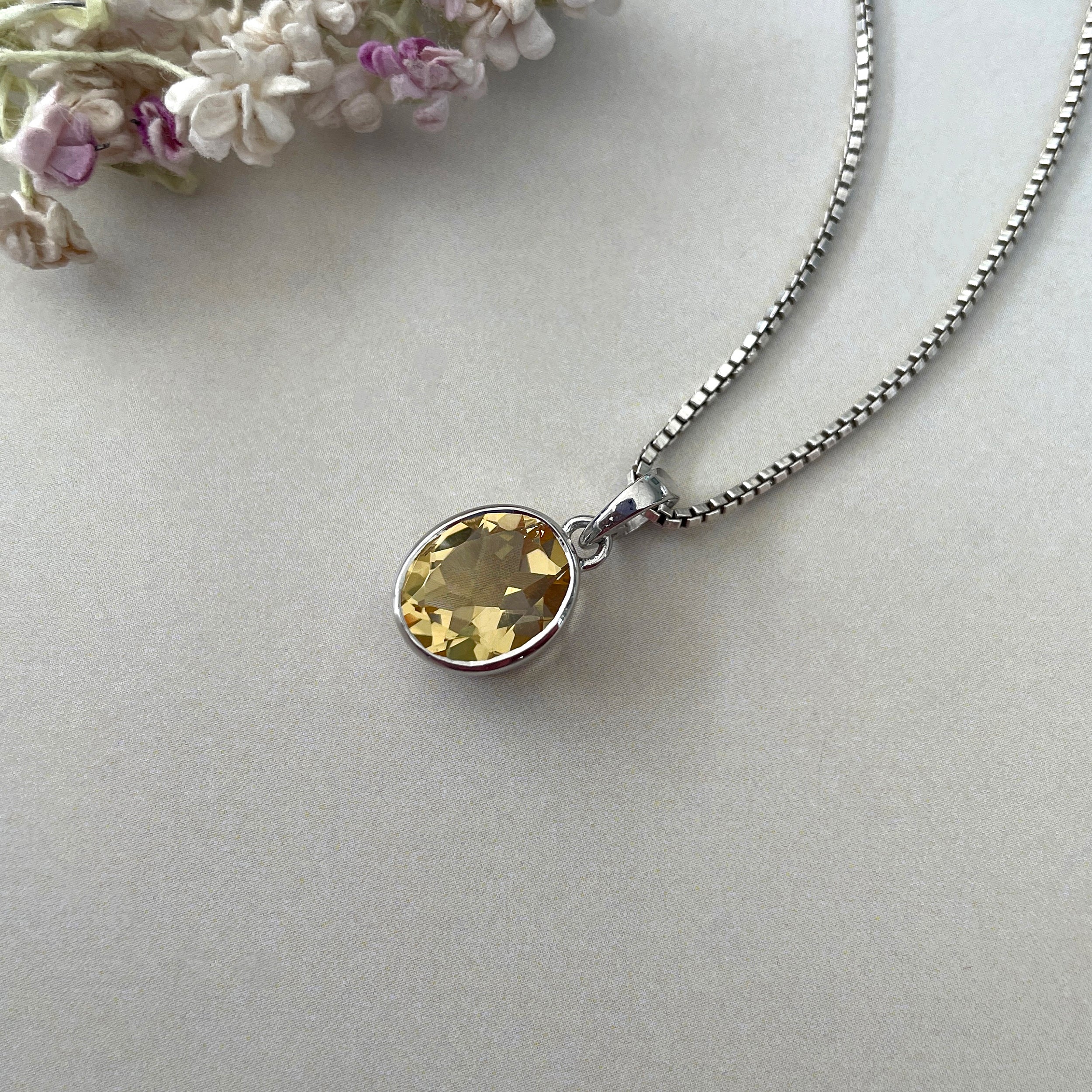 Citrine Pendant-(CIT-SP-466.)