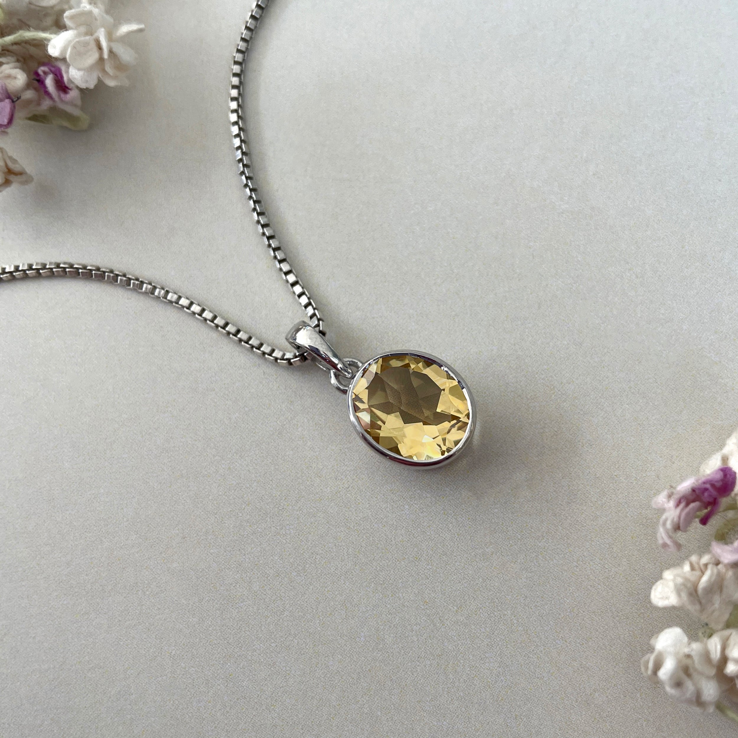 Citrine Pendant-(CIT-SP-466.)