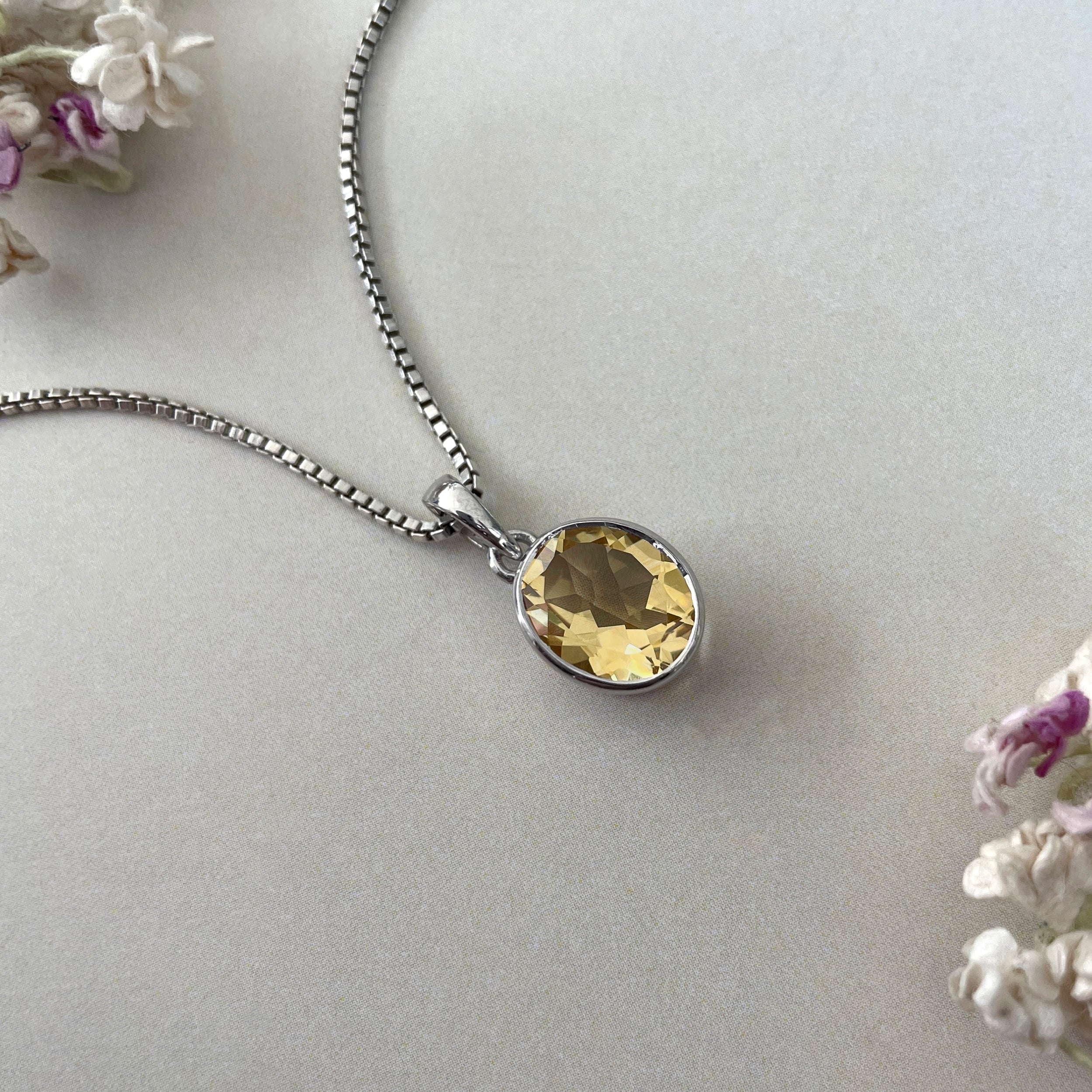 Citrine Pendant-(CIT-SP-466.)
