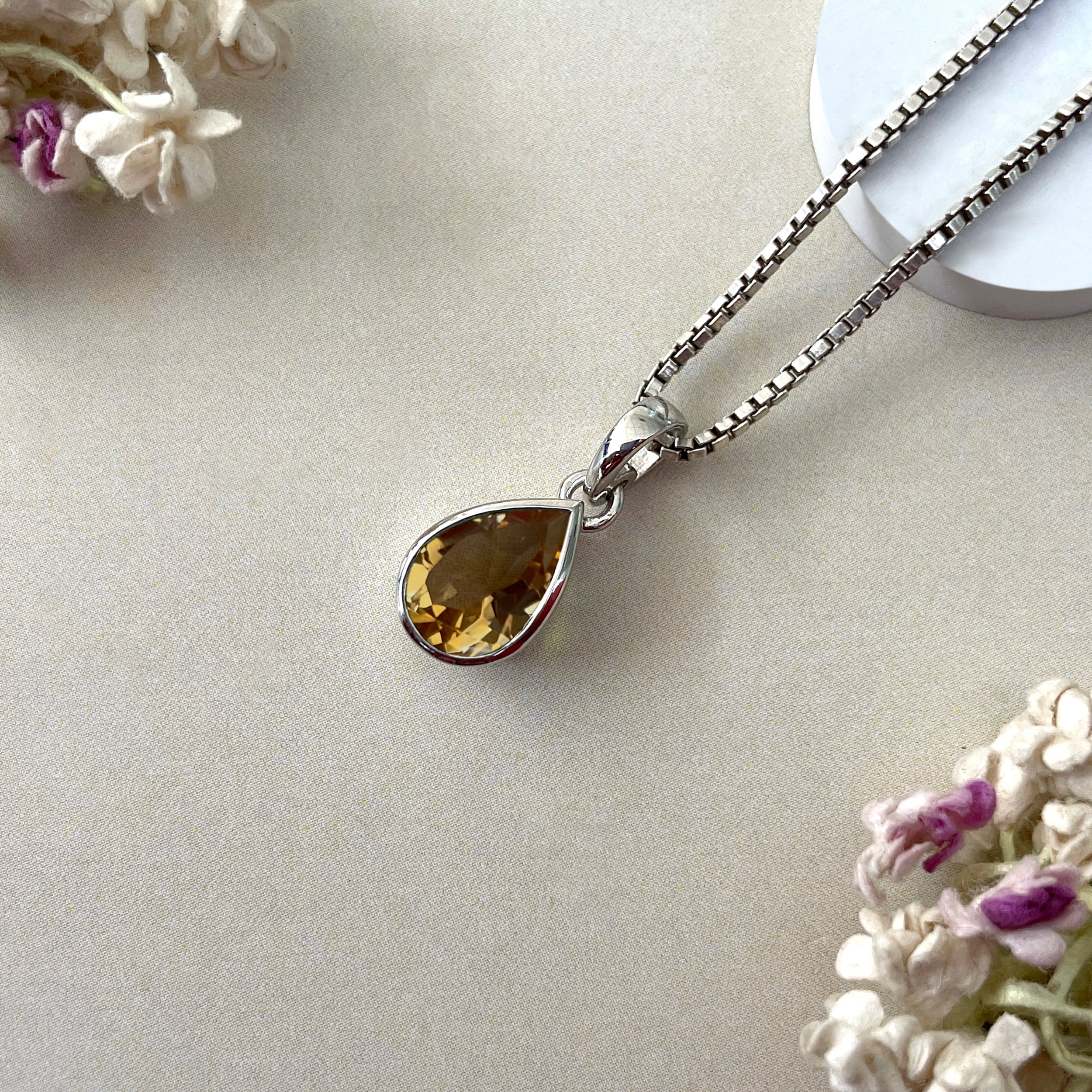 Citrine Pendant-(CIT-SP-468.)