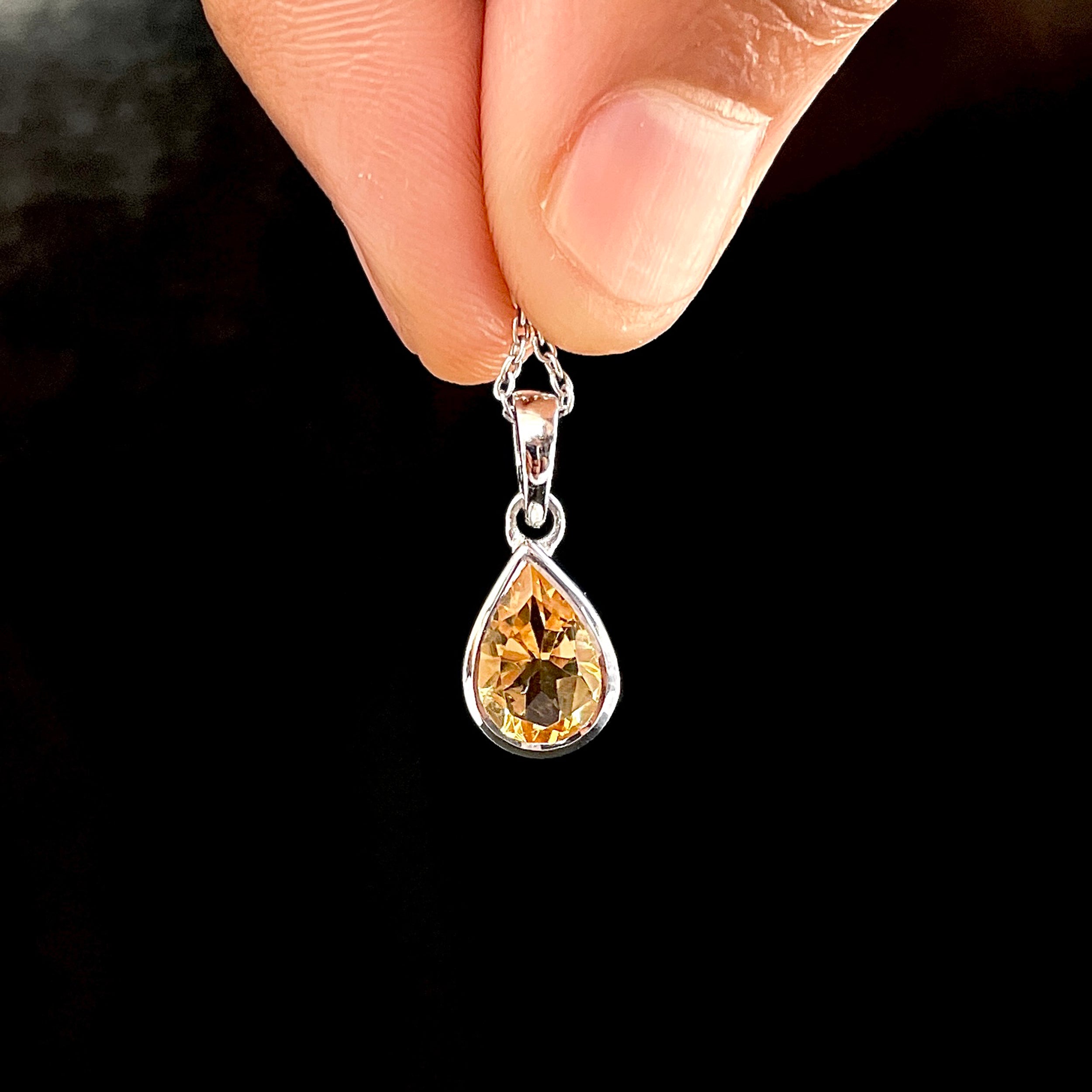 Citrine Pendant-(CIT-SP-468.)