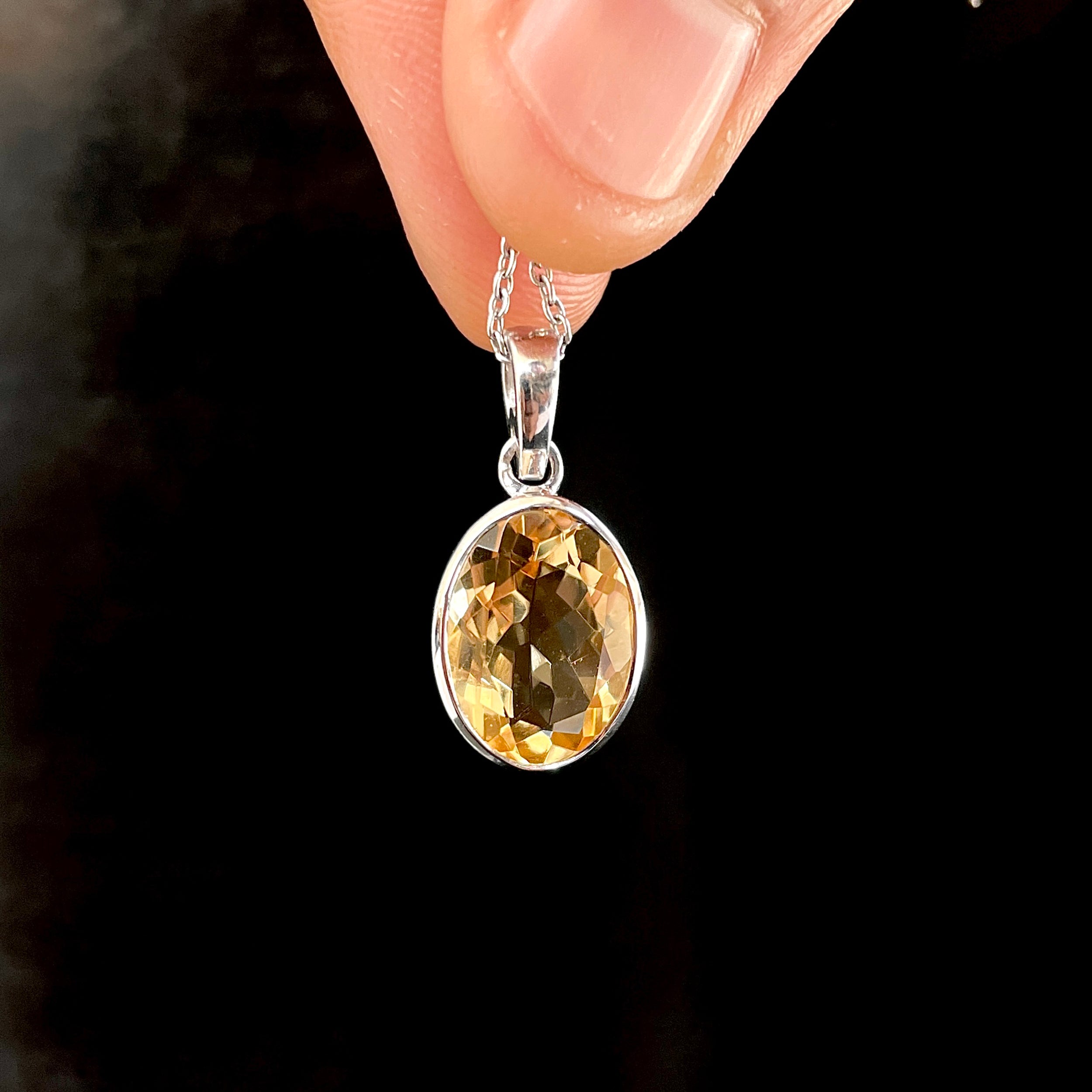 Citrine Pendant-(CIT-SP-471.)