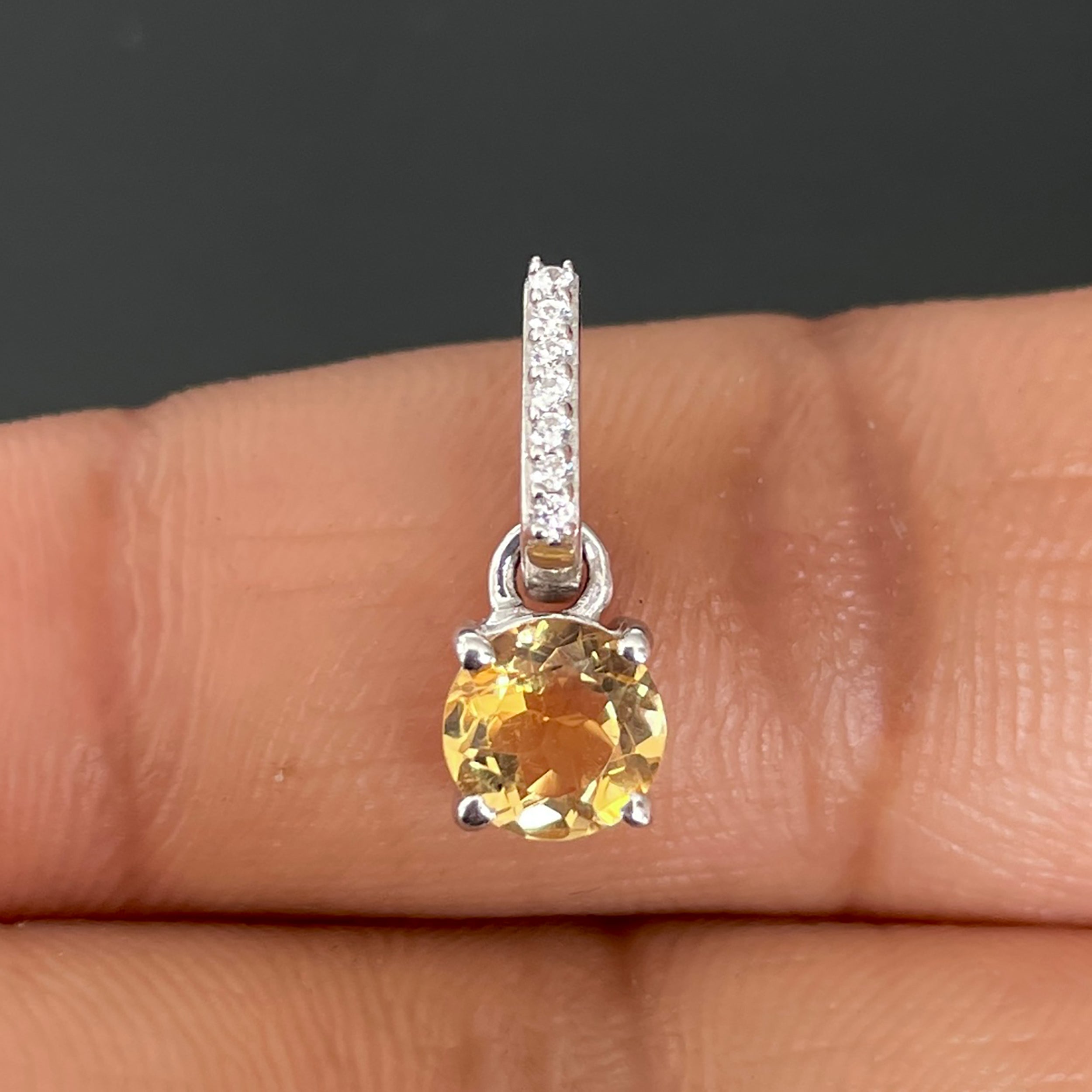 Citrine Pendant-(CIT-SP-549.)