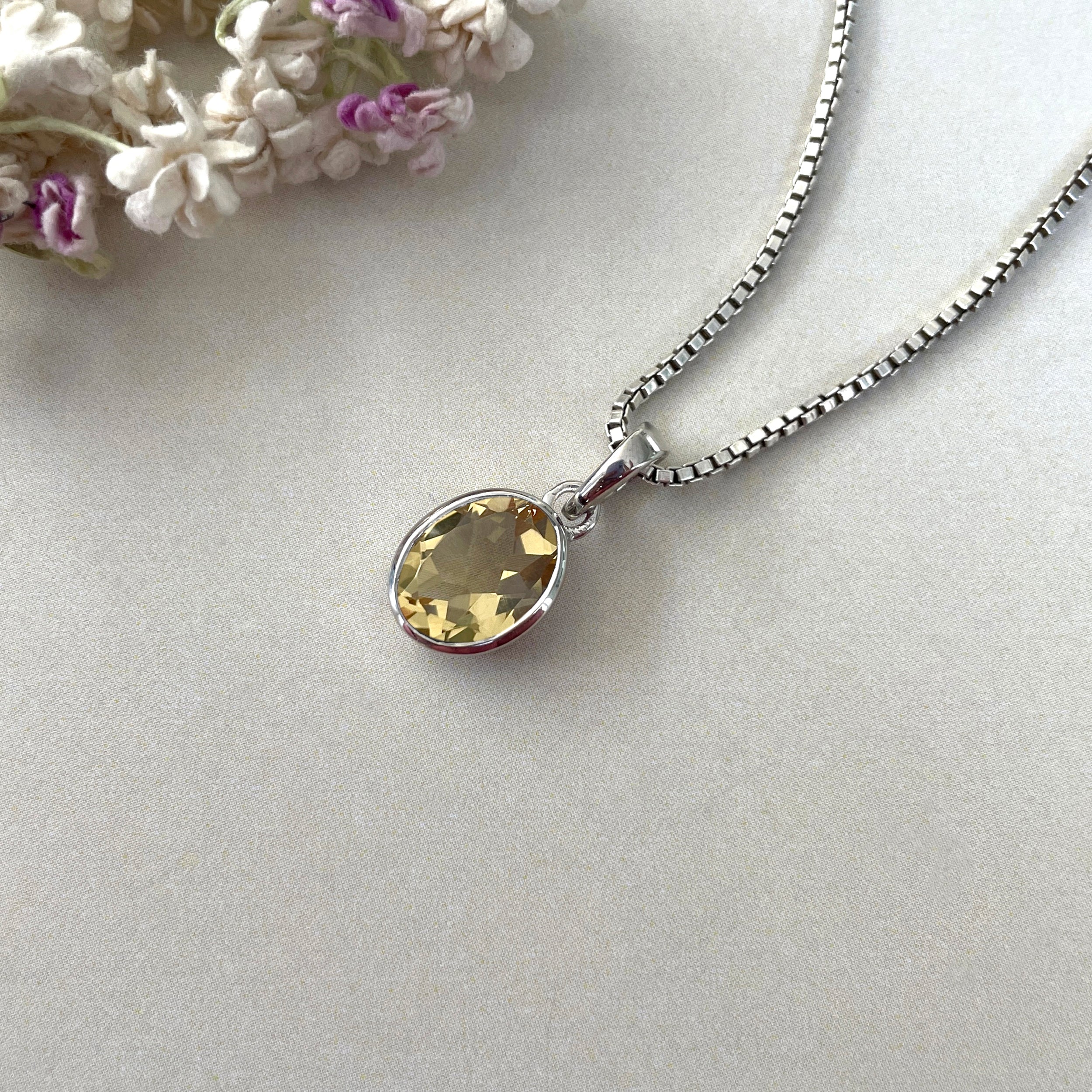 Citrine Pendant-(CIT-SP-734.)