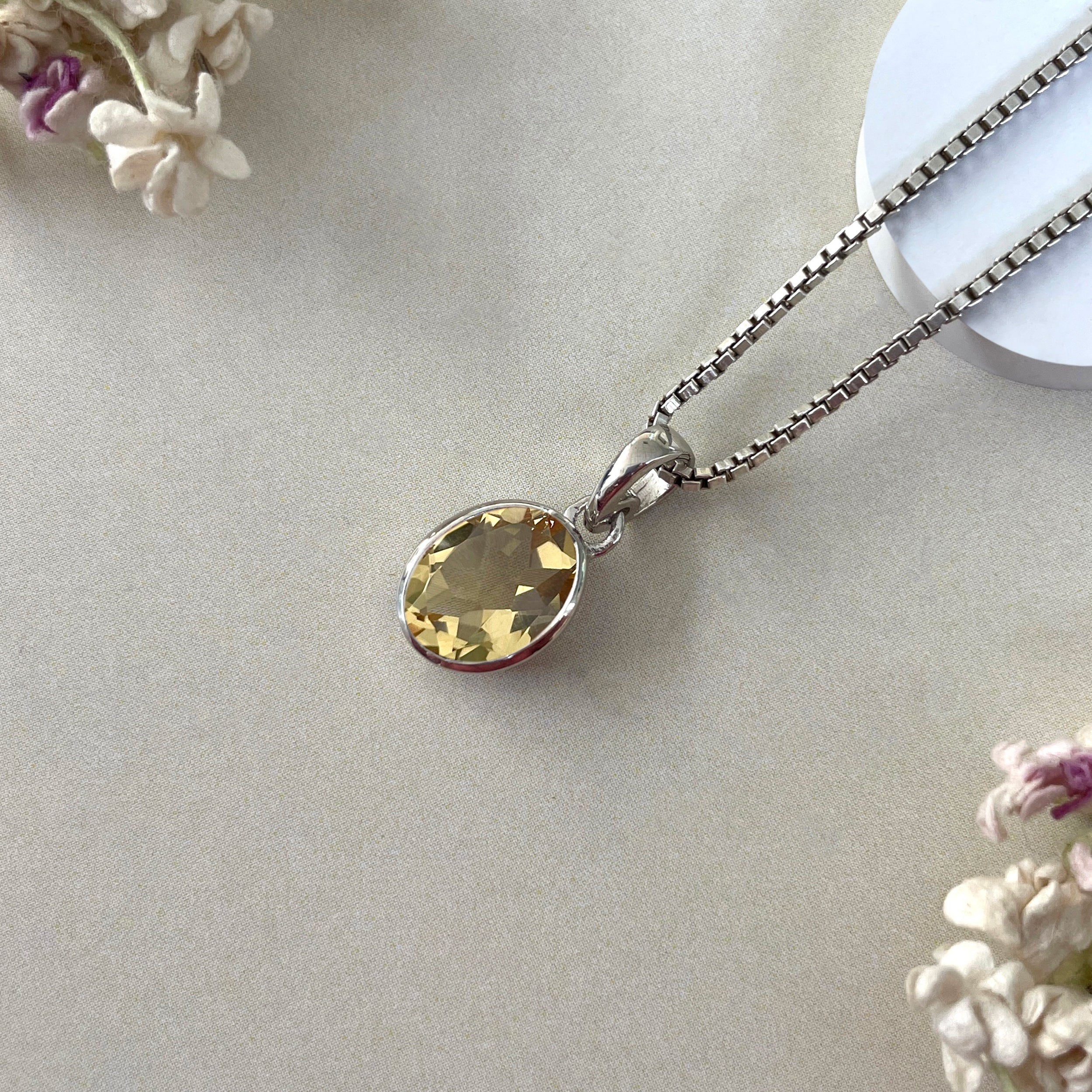 Citrine Pendant-(CIT-SP-734.)