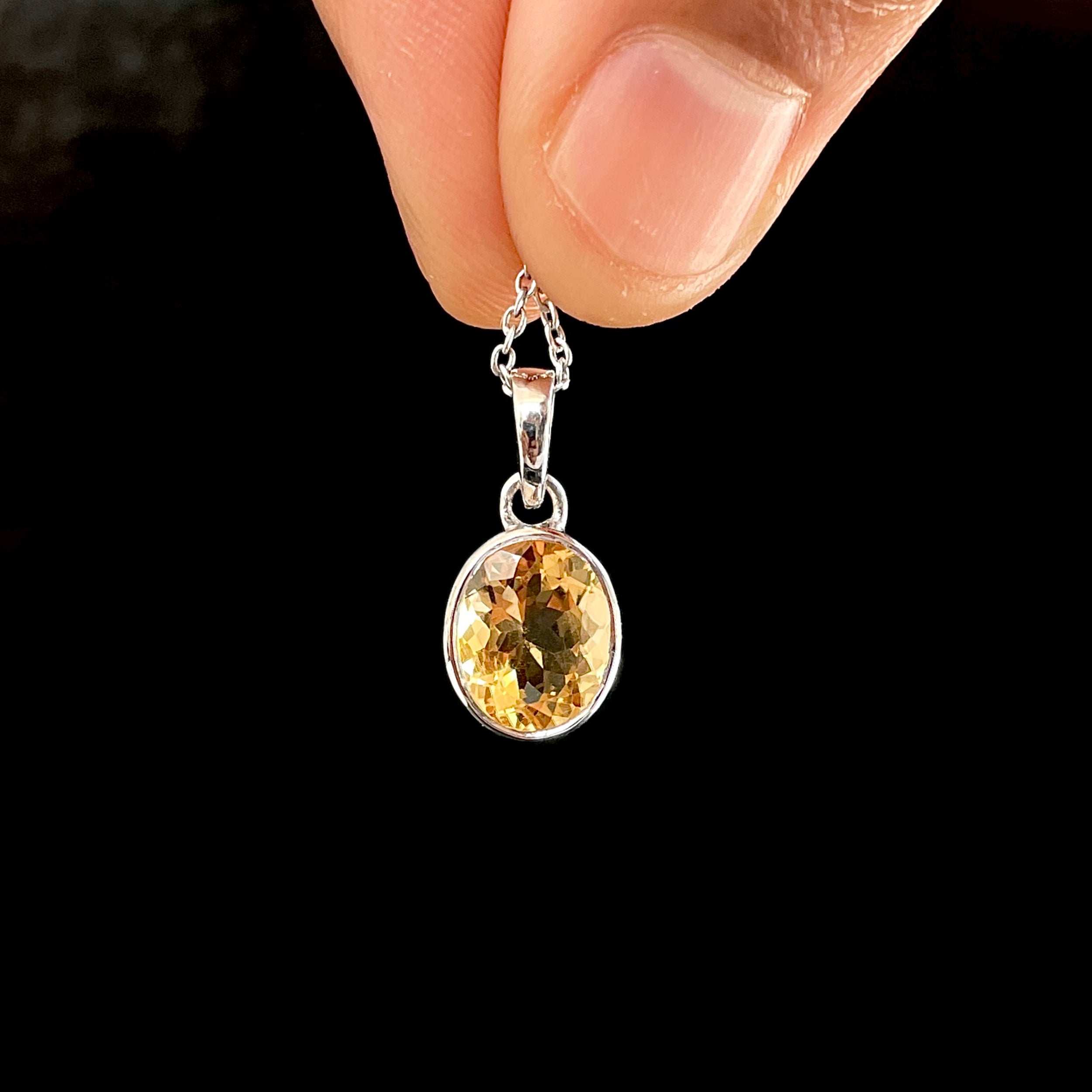 Citrine Pendant-(CIT-SP-734.)
