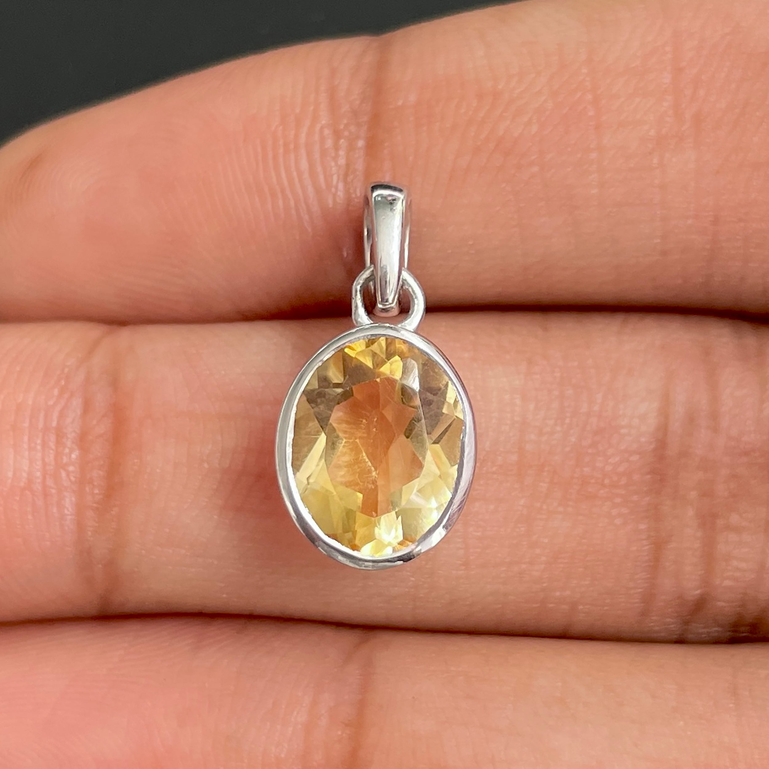 Citrine Pendant-(CIT-SP-734.)