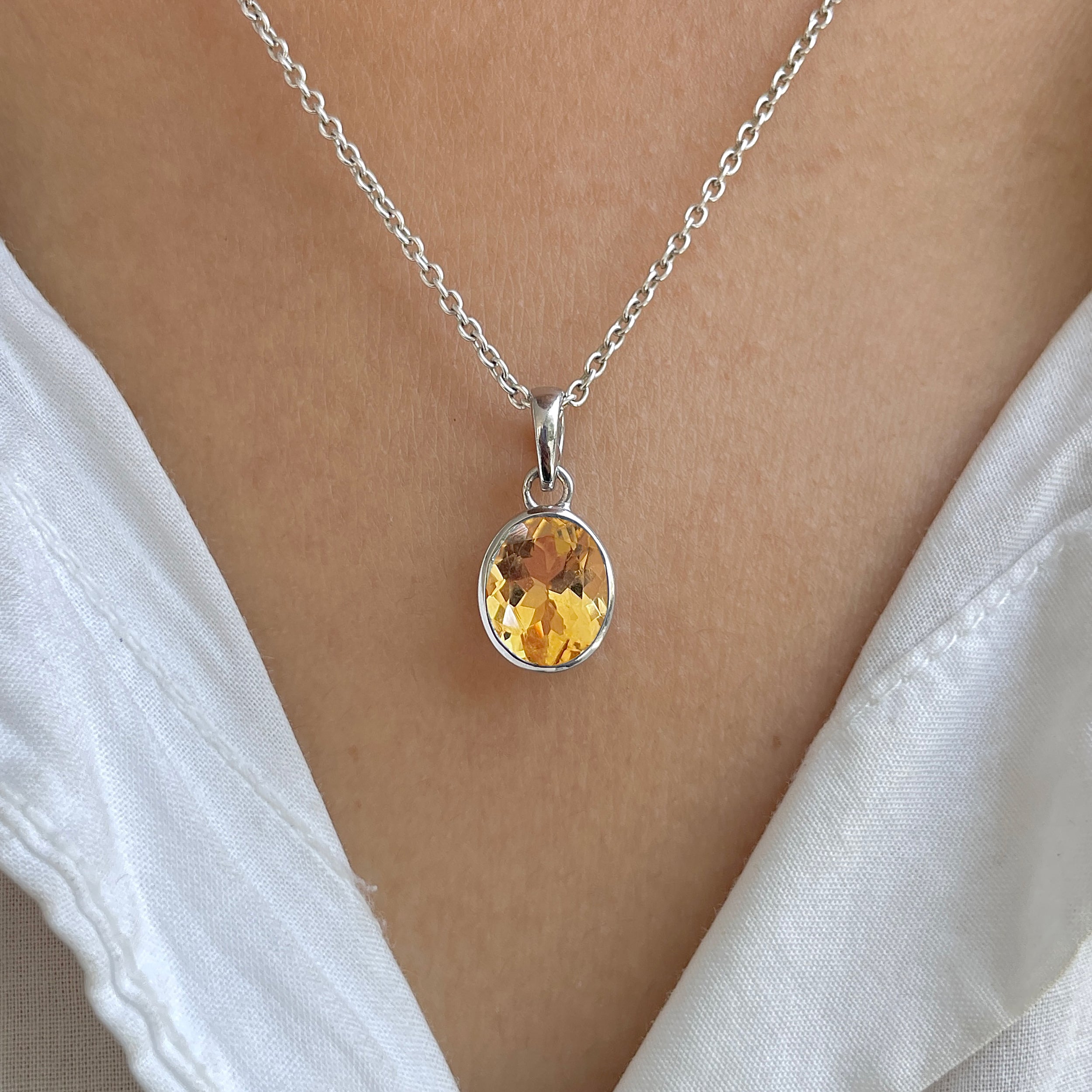 Citrine Pendant-(CIT-SP-734.)