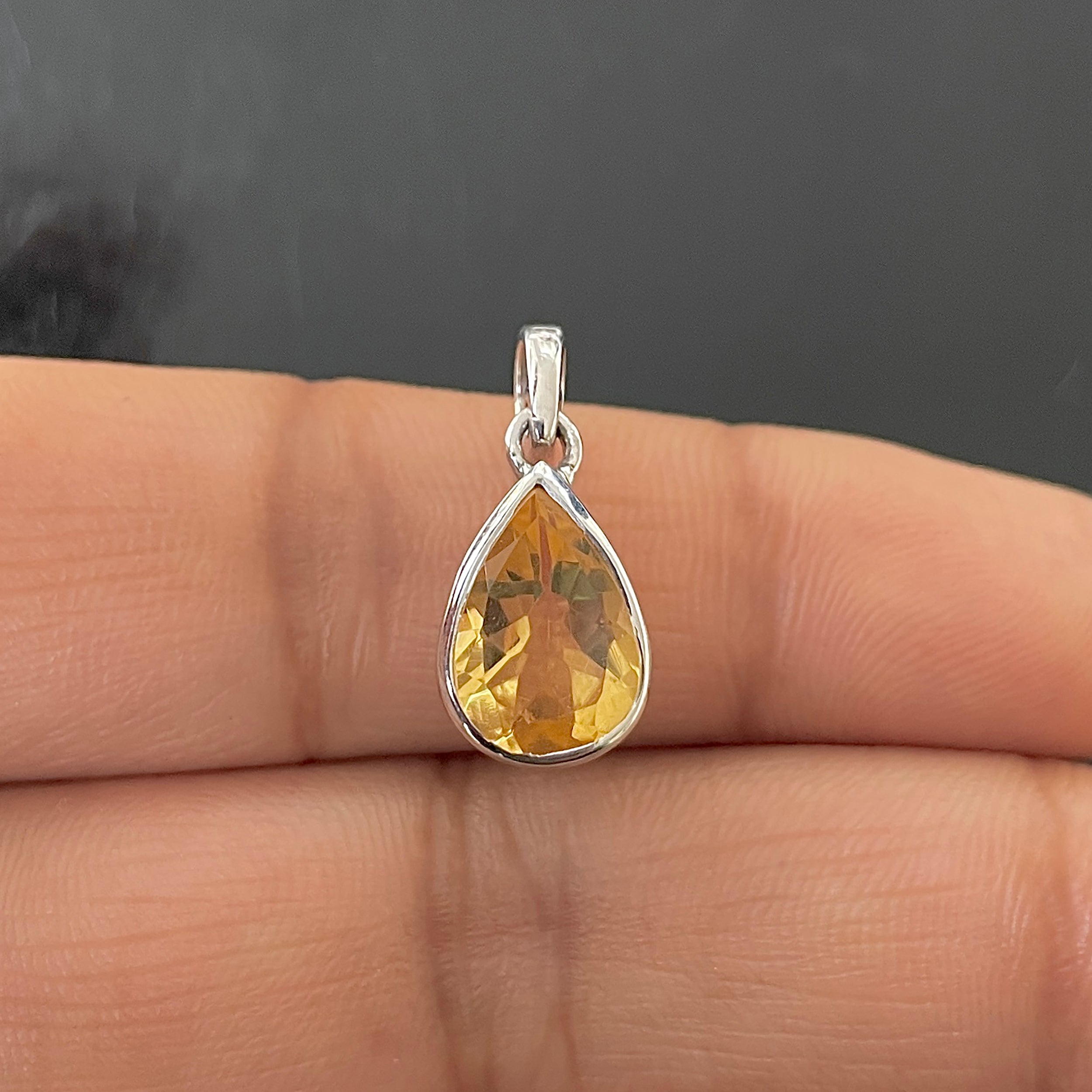 Citrine Pendant-(CIT-SP-790.)