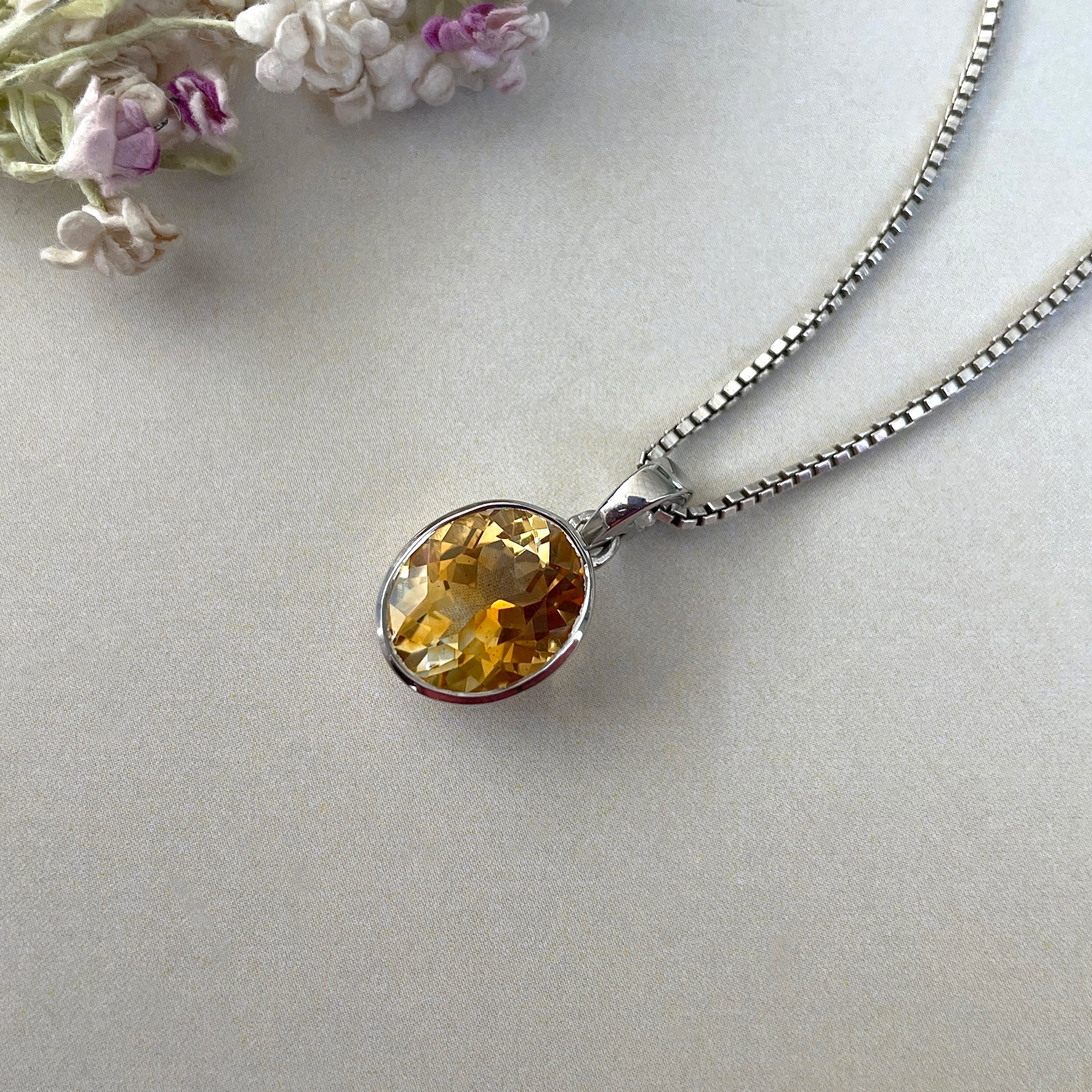 Citrine Pendant-(CIT-SP-793.)