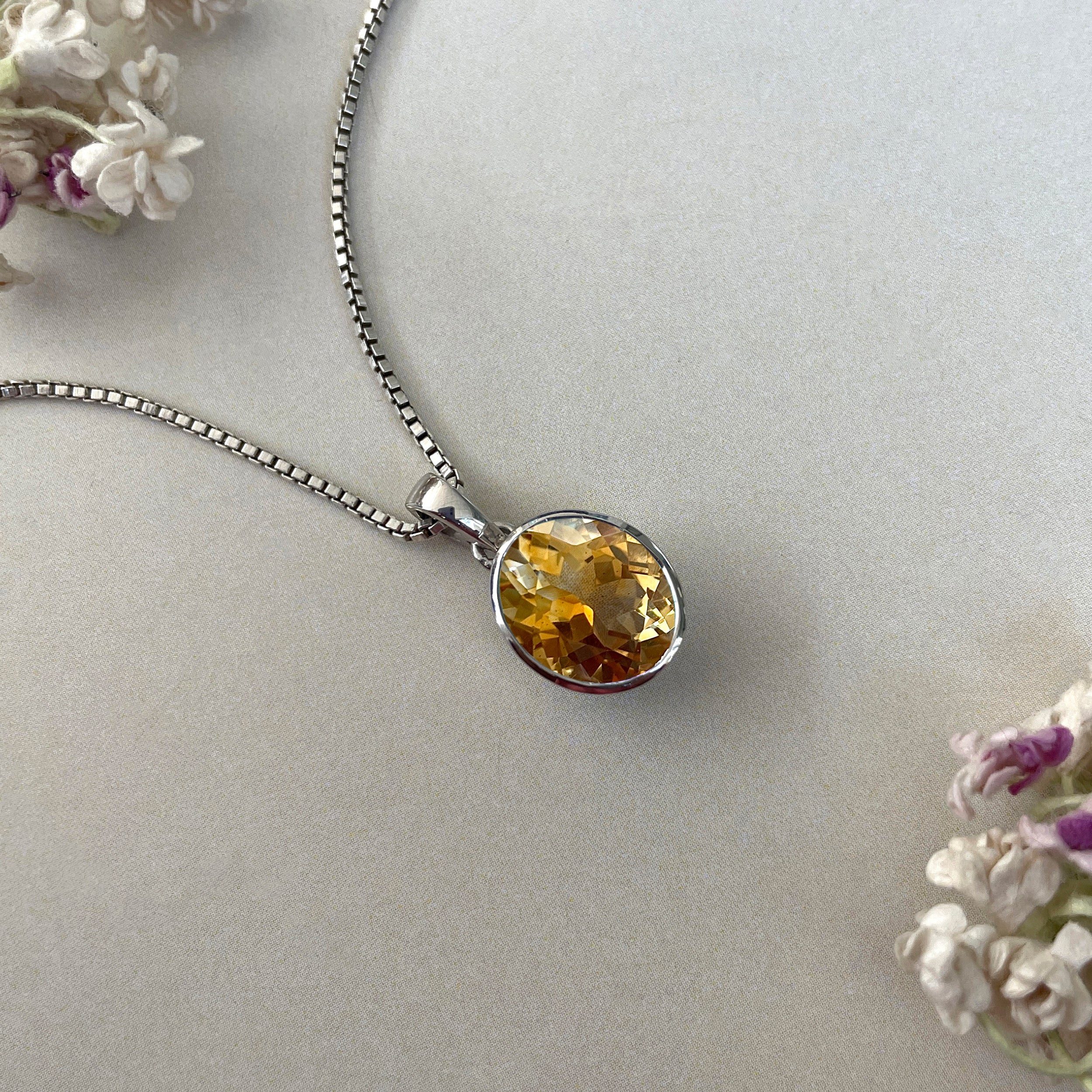 Citrine Pendant-(CIT-SP-793.)