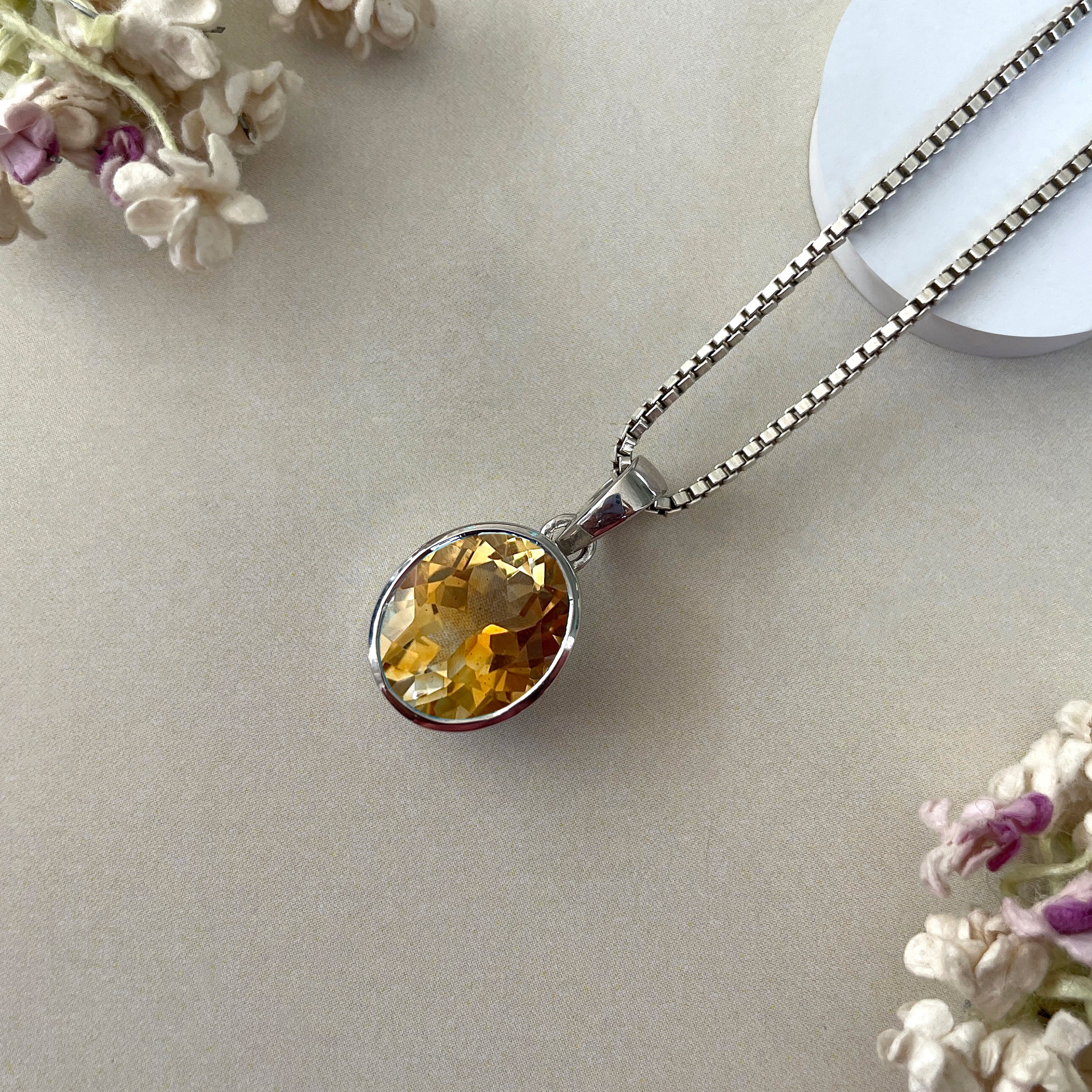 Citrine Pendant-(CIT-SP-793.)