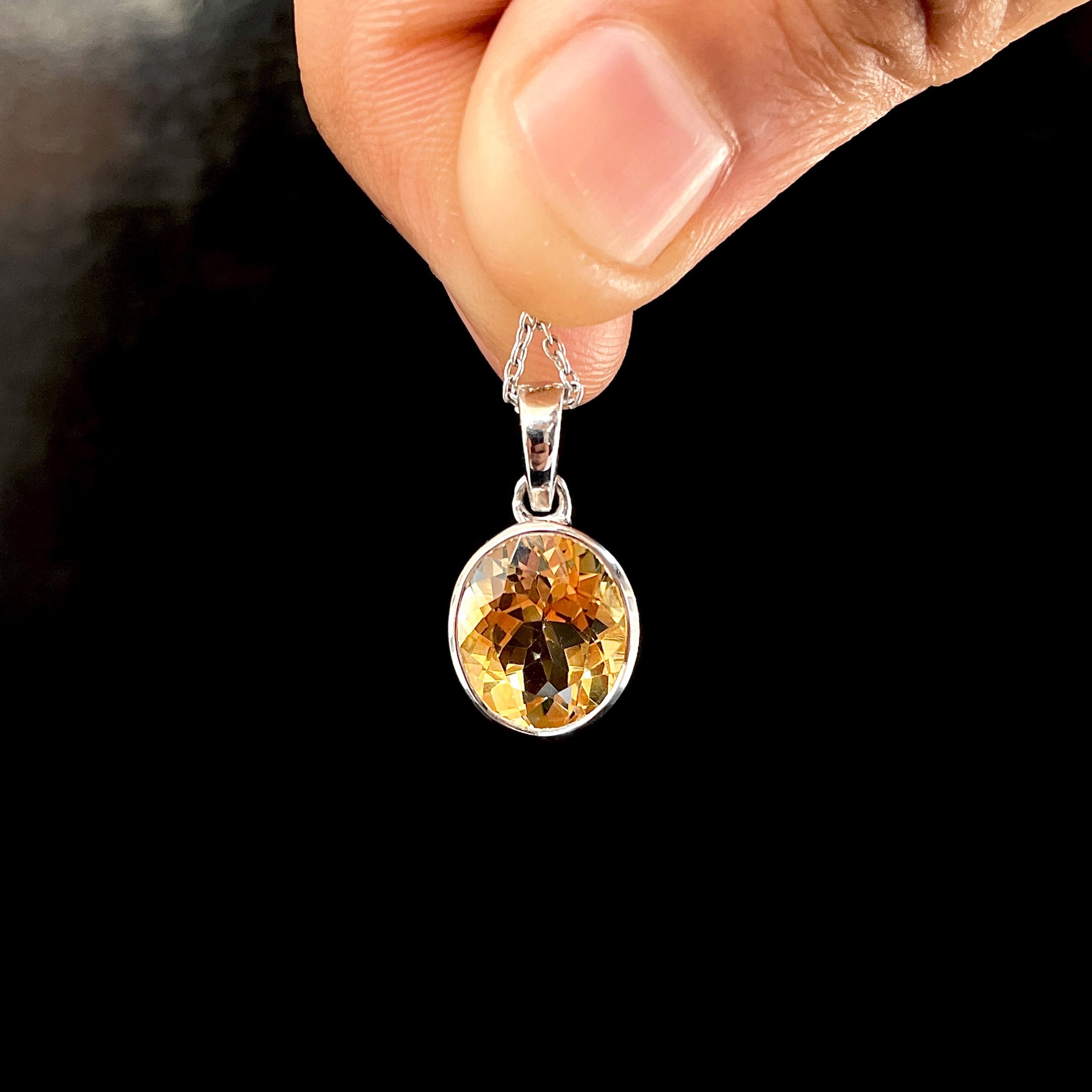 Citrine Pendant-(CIT-SP-793.)
