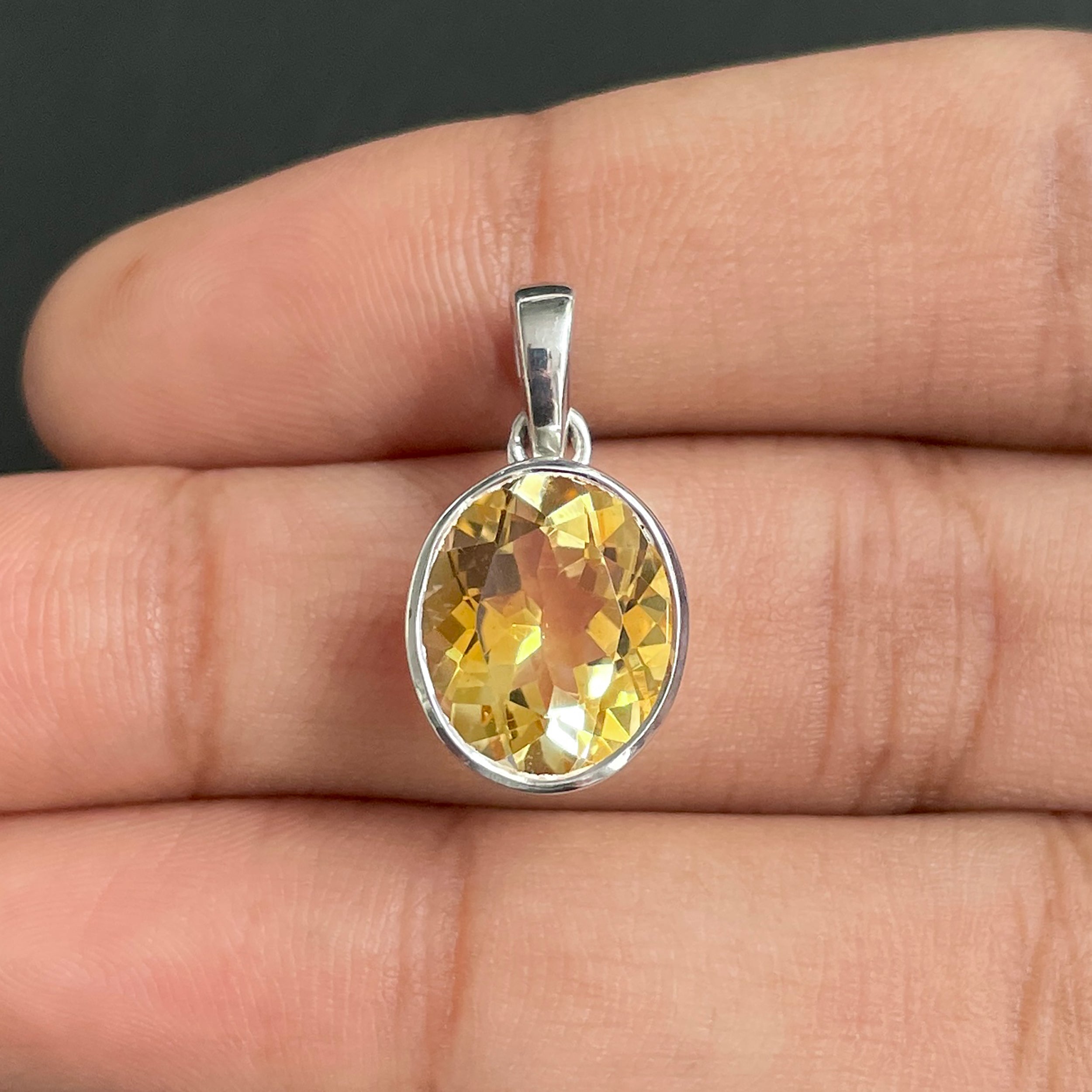 Citrine Pendant-(CIT-SP-793.)