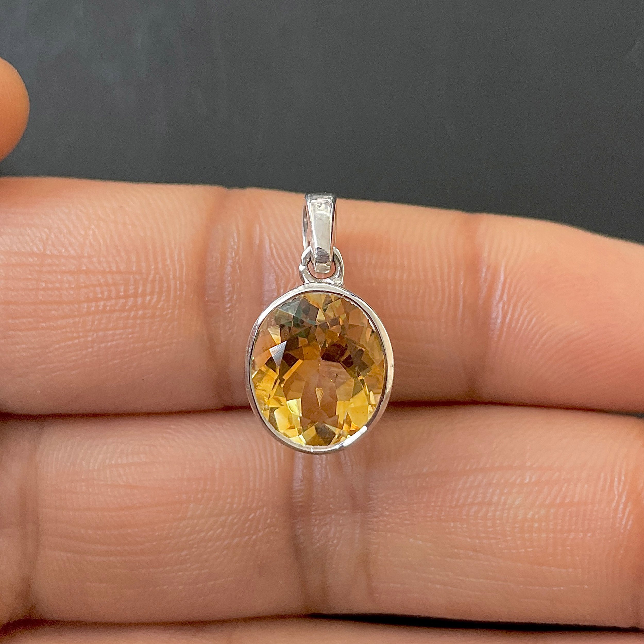 Citrine Pendant-(CIT-SP-793.)