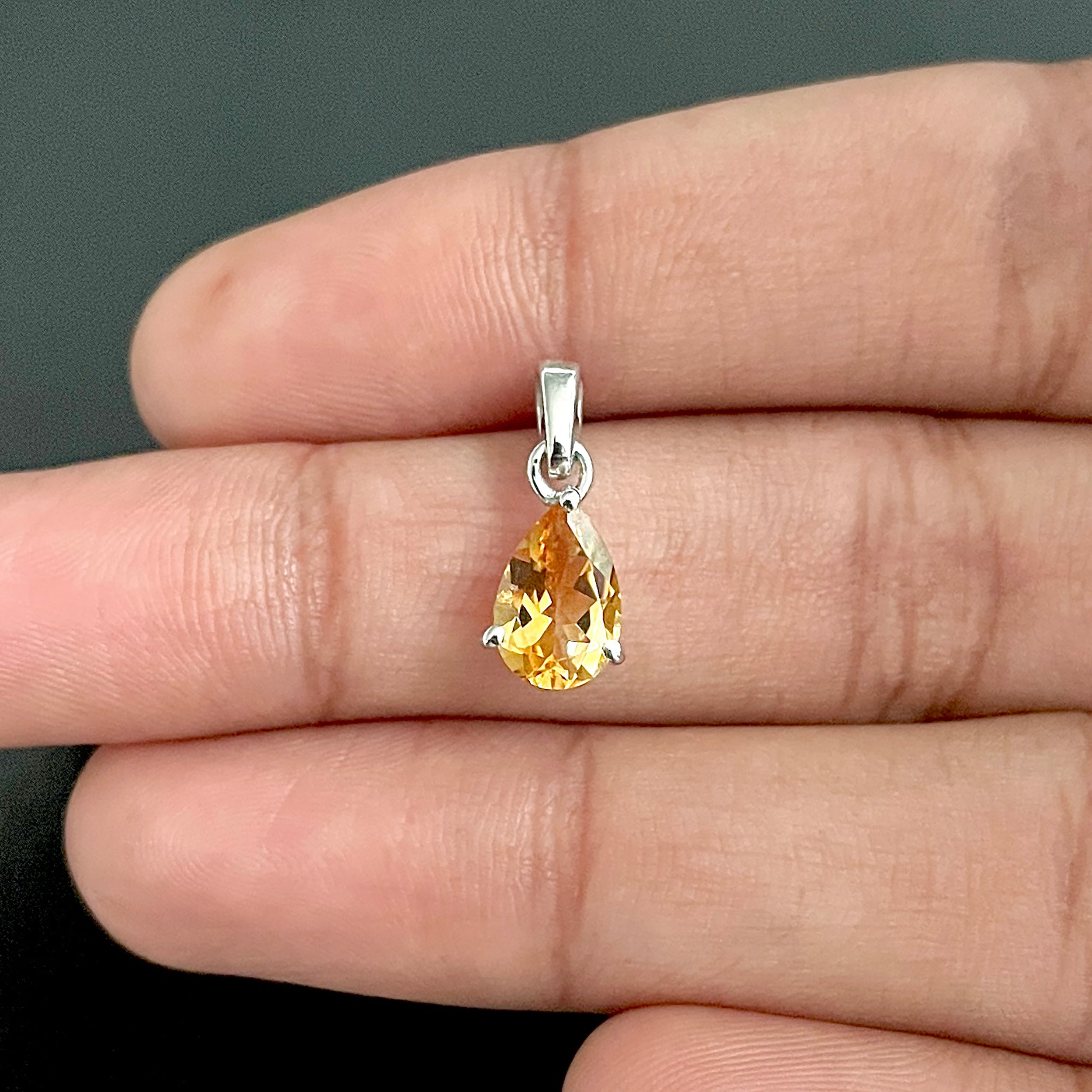 Citrine Pendant-(CIT-SP-917.)