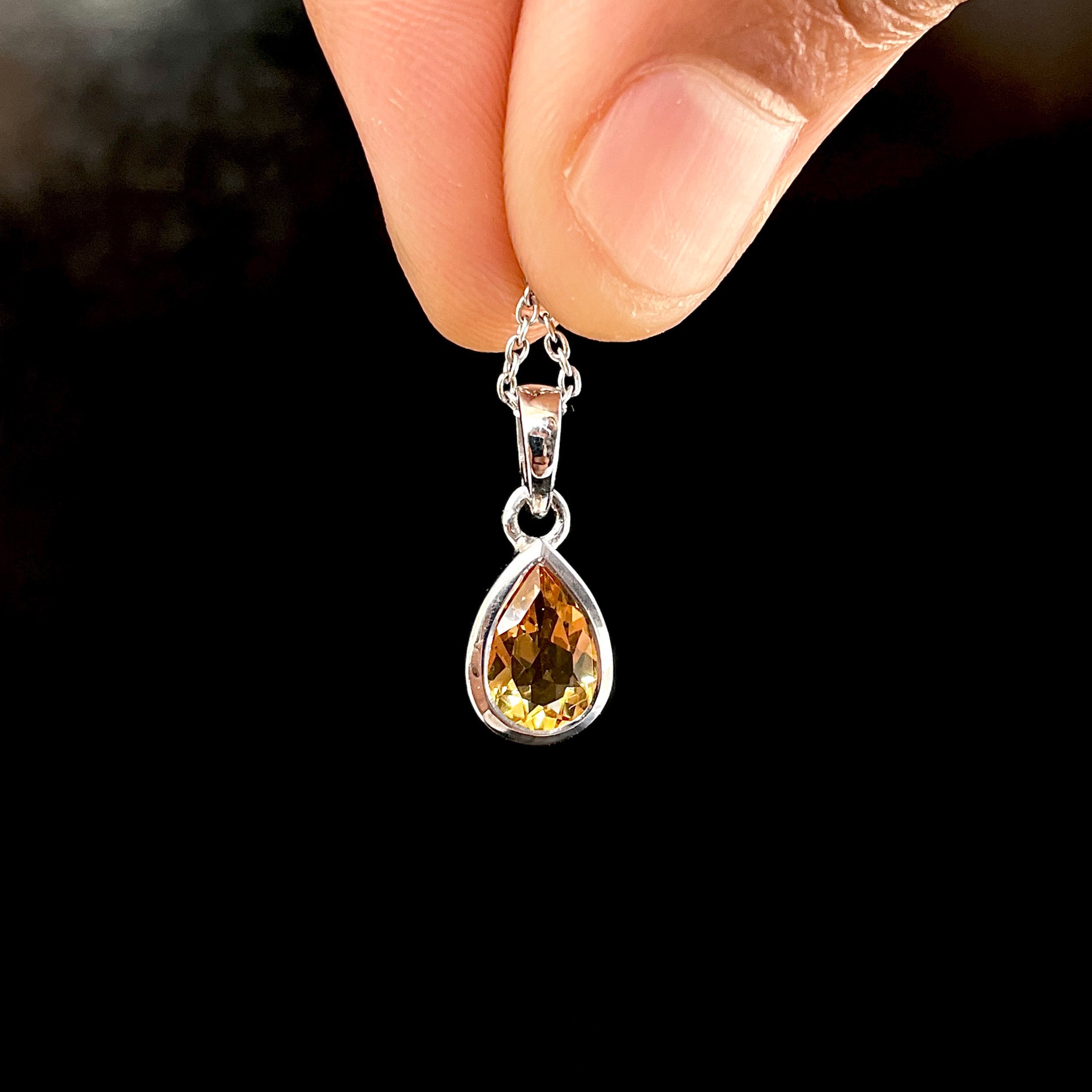 Citrine Pendant-(CIT-SP-956.)