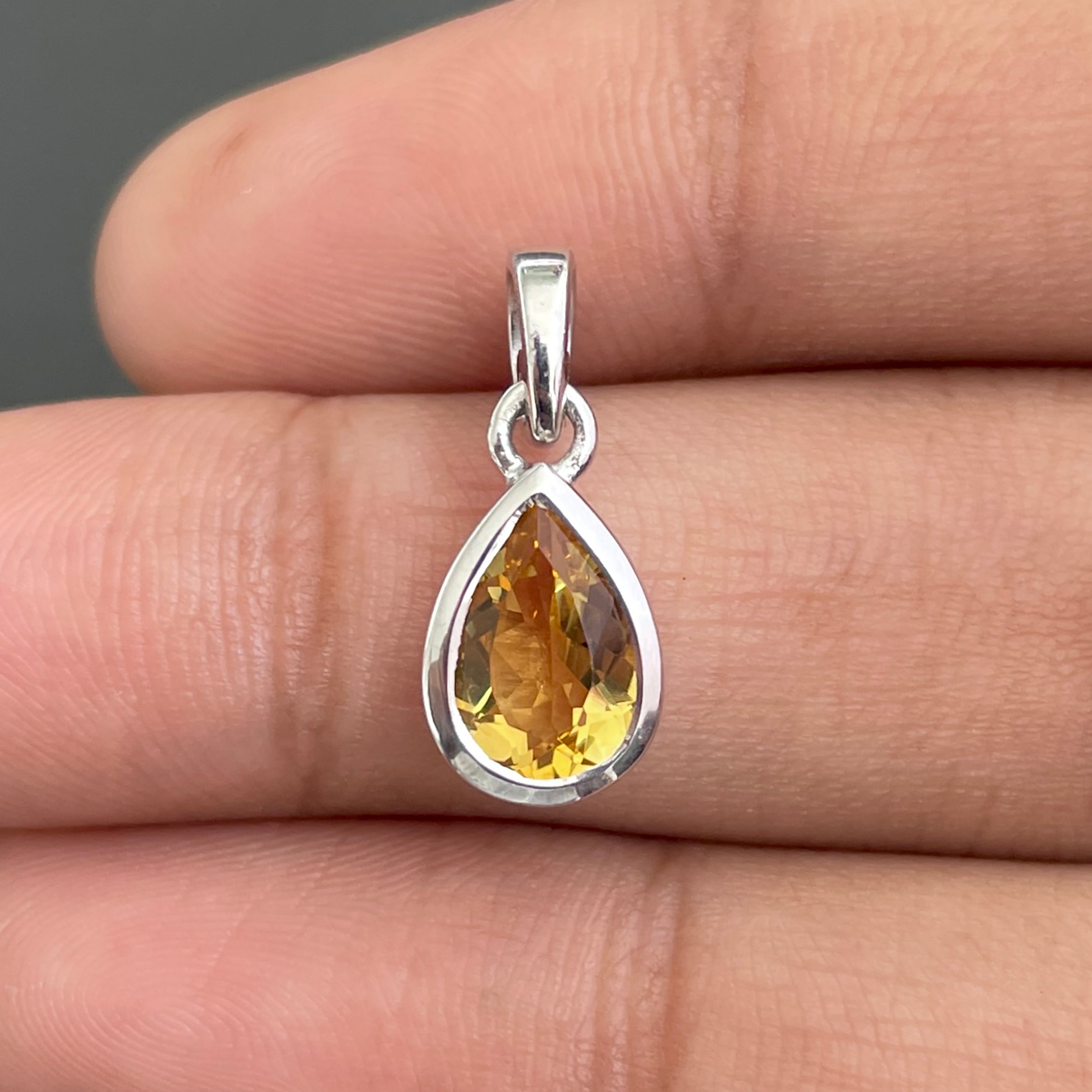 Citrine Pendant-(CIT-SP-956.)