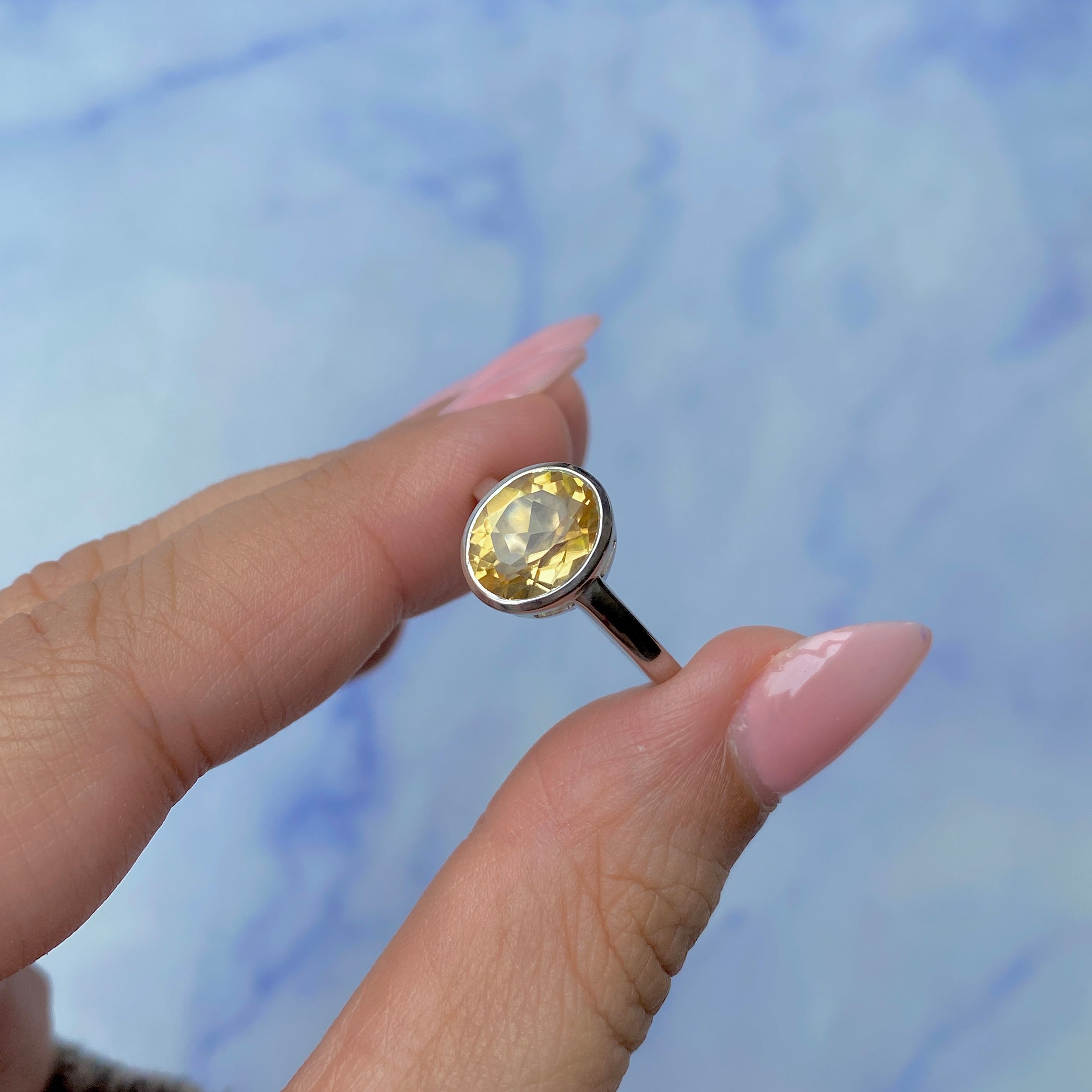Citrine Ring-(CIT-SR-1623.)