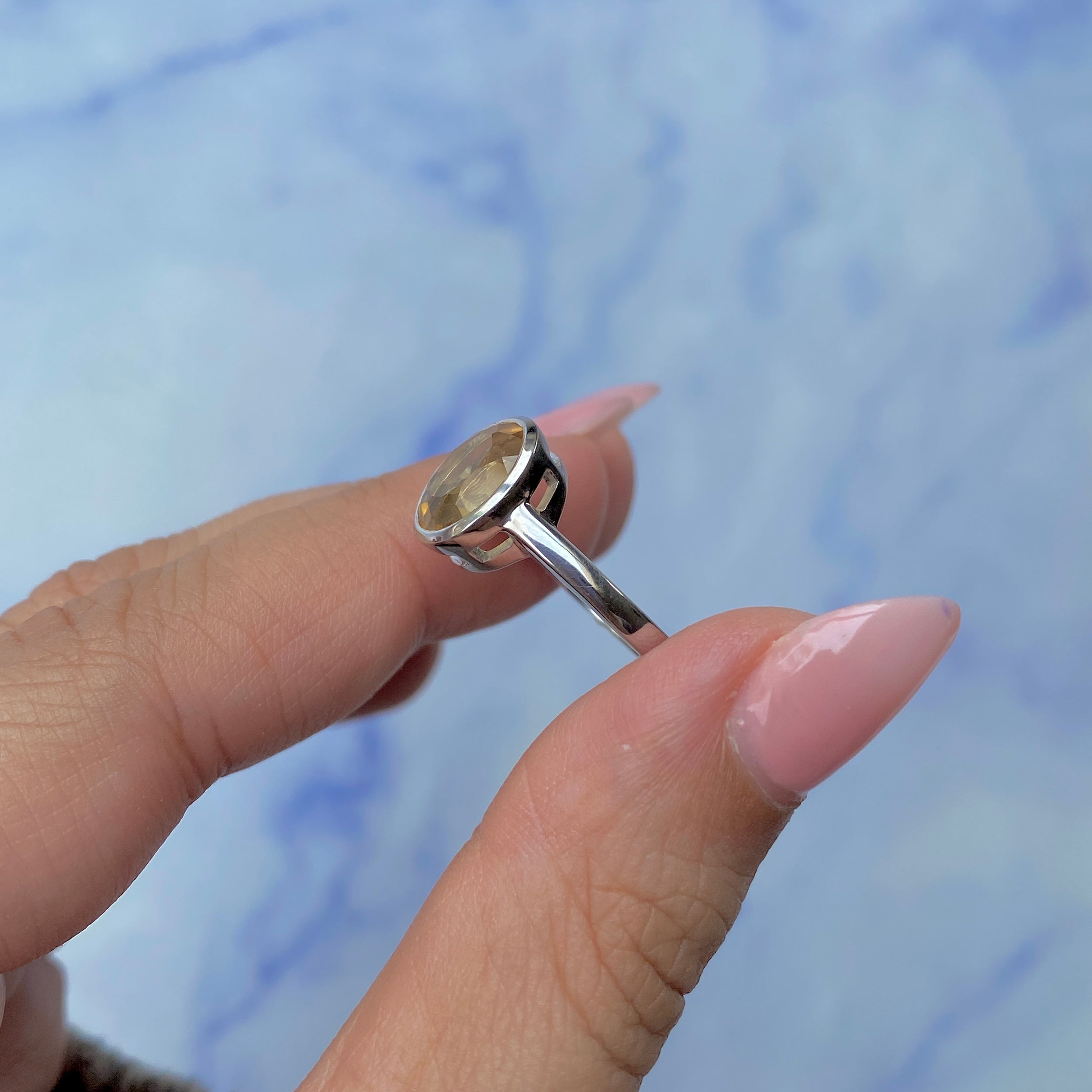 Citrine Ring-(CIT-SR-1623.)