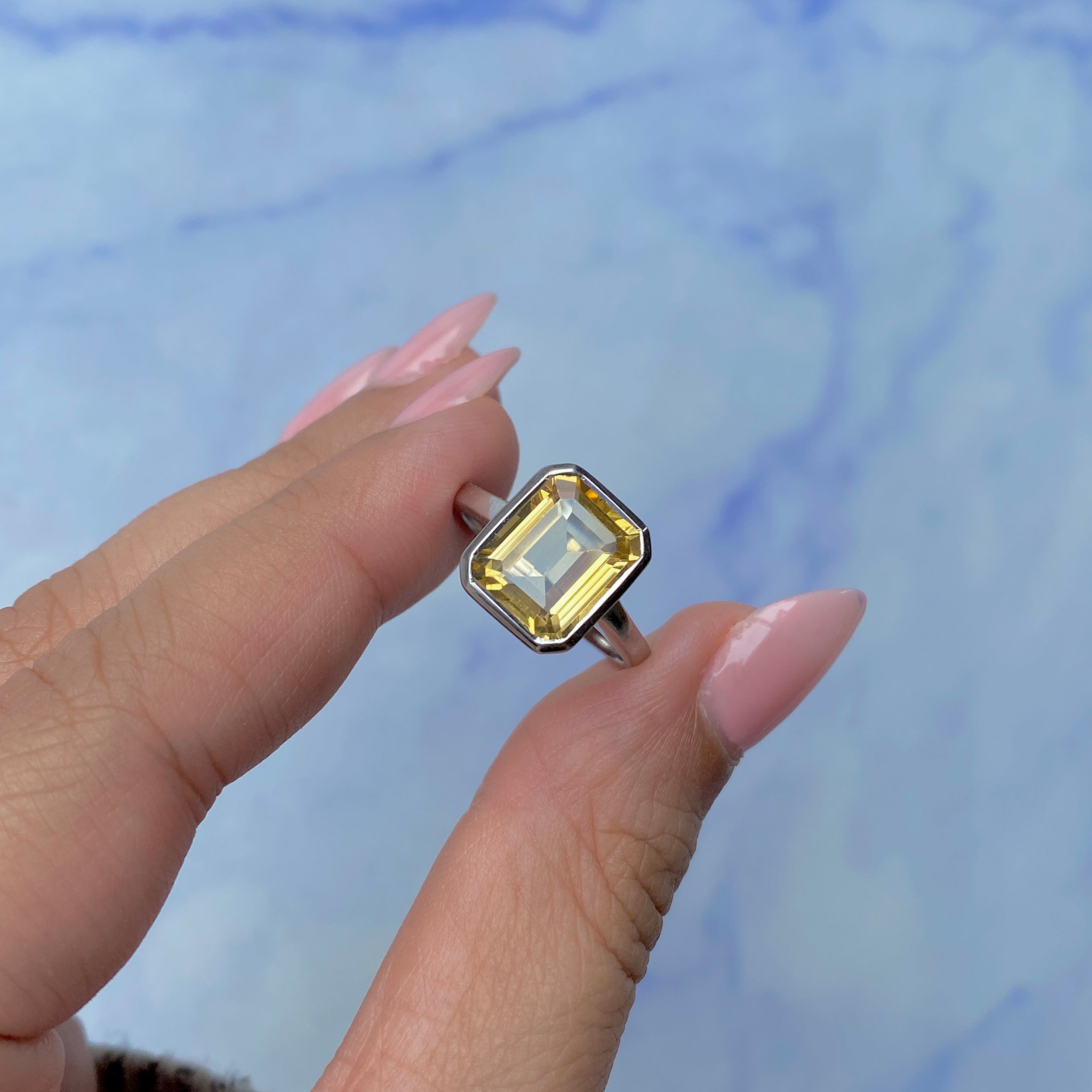 Citrine Ring-(CIT-SR-1752.)