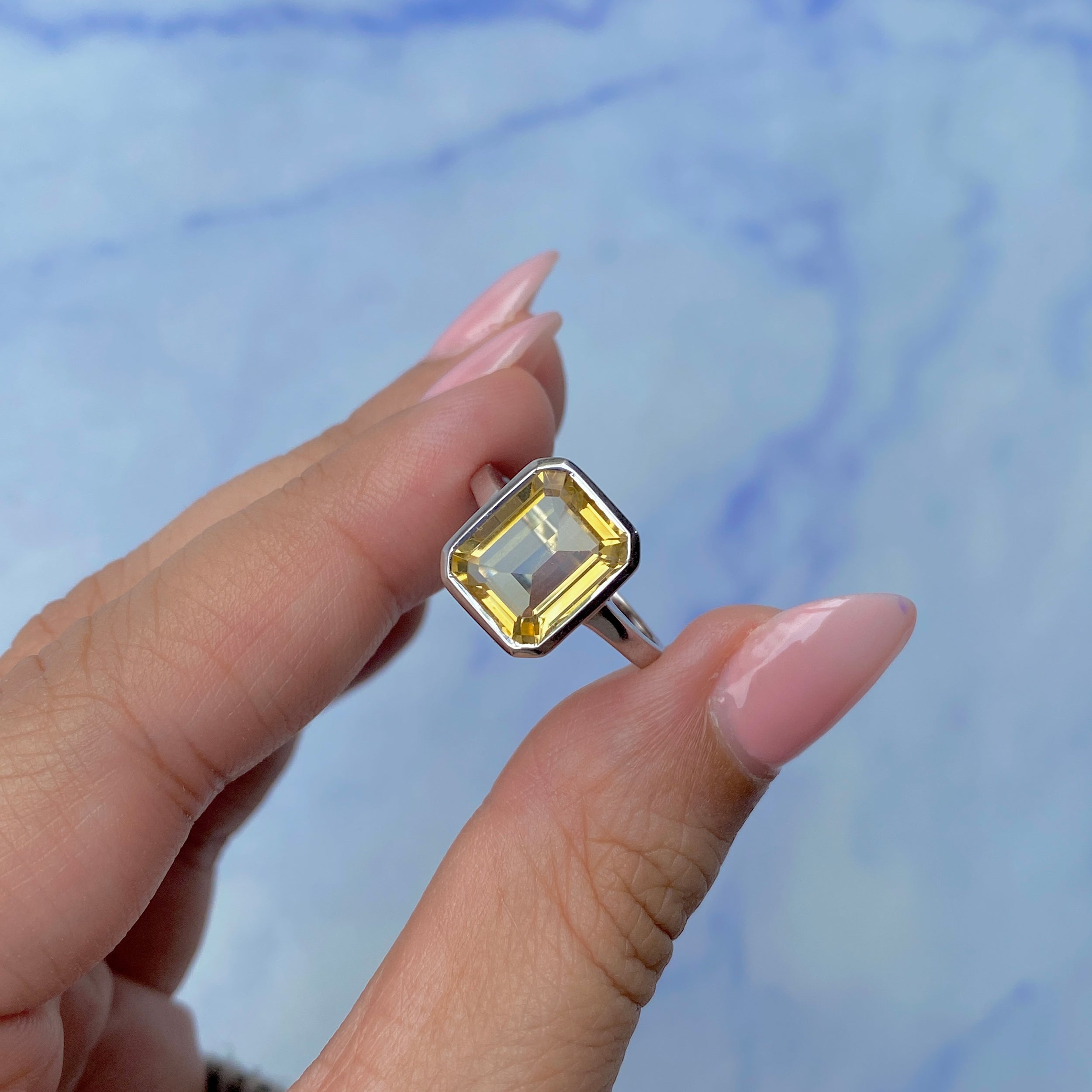Citrine Ring-(CIT-SR-1752.)