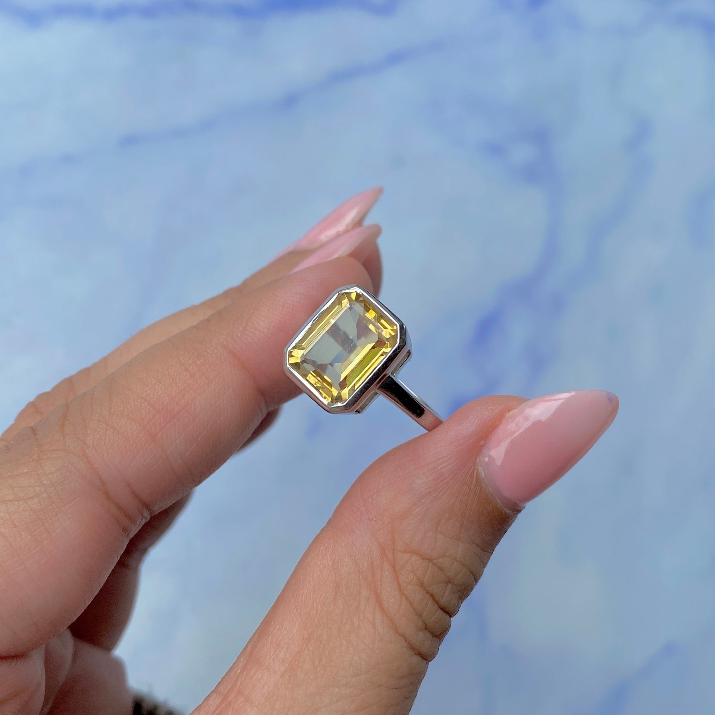 Citrine Ring-(CIT-SR-1752.)
