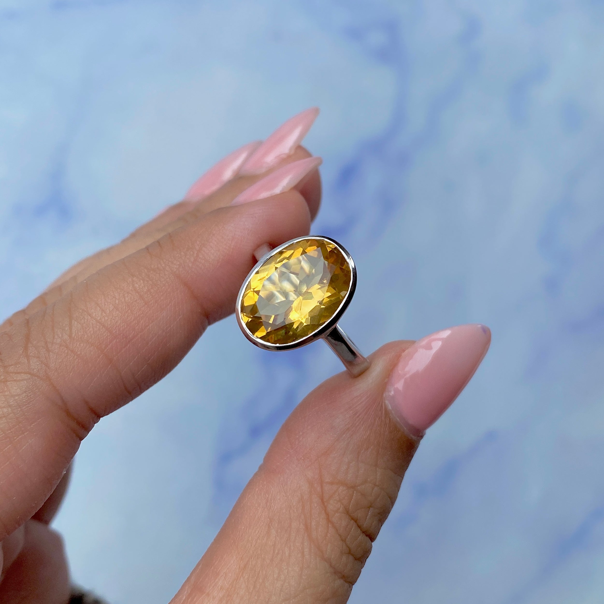 Citrine Ring-(CIT-SR-1892.)