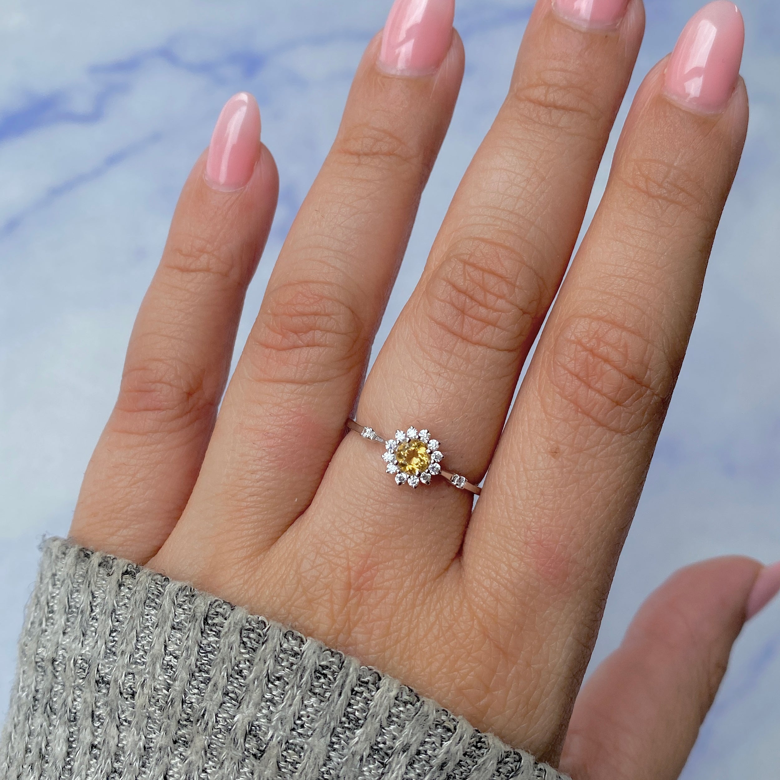 Citrine Ring-(CIT-SR-1937.)