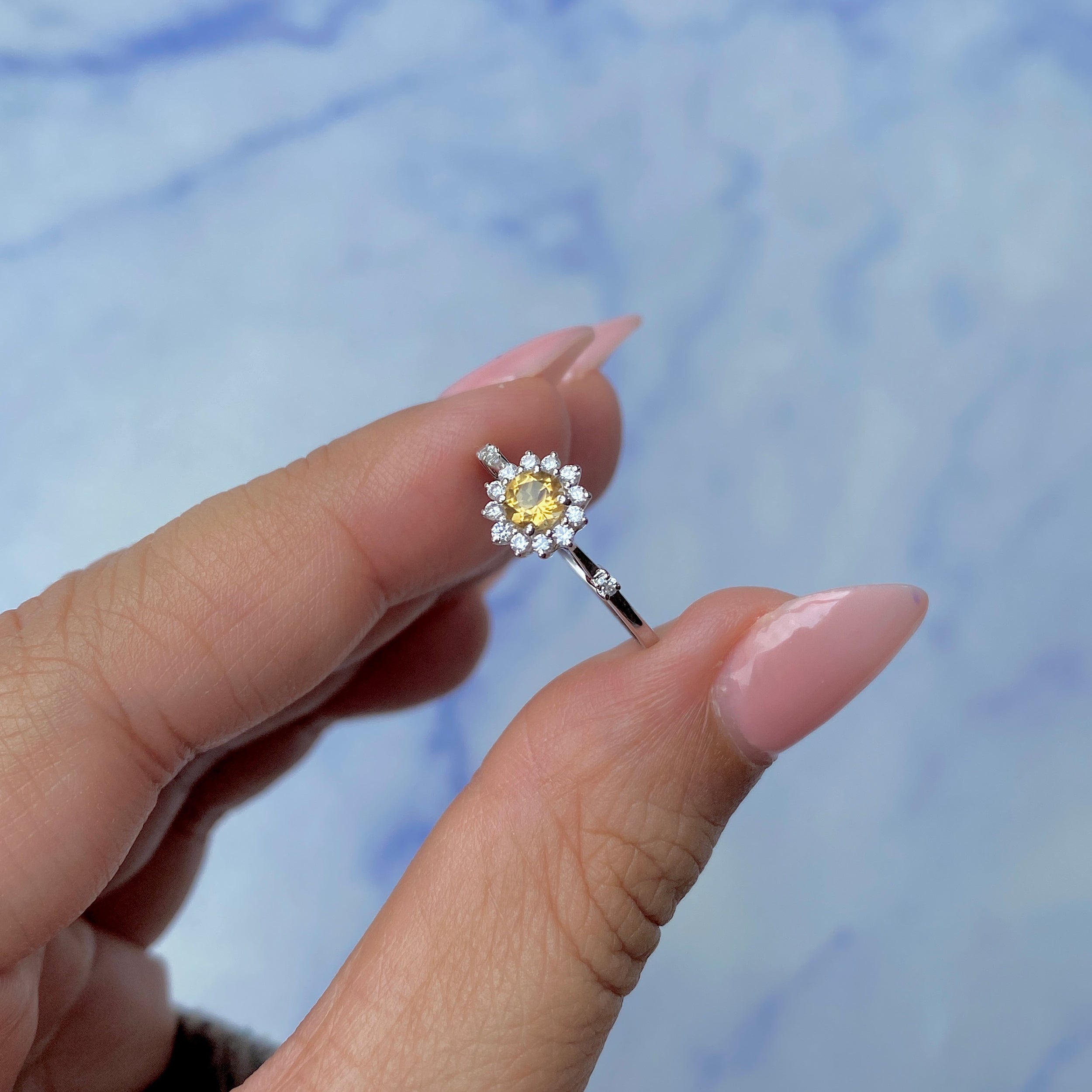 Citrine Ring-(CIT-SR-1937.)