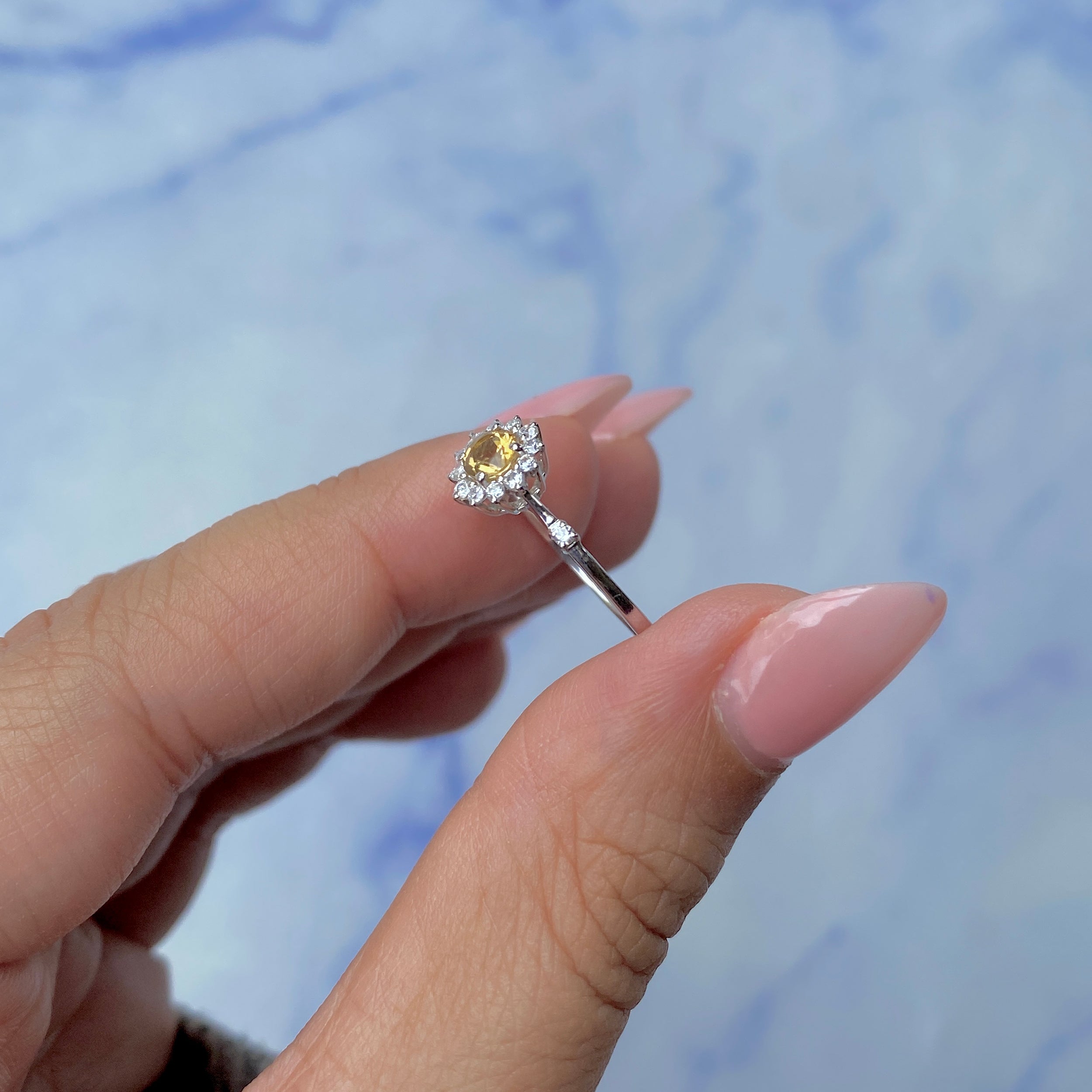 Citrine Ring-(CIT-SR-1937.)