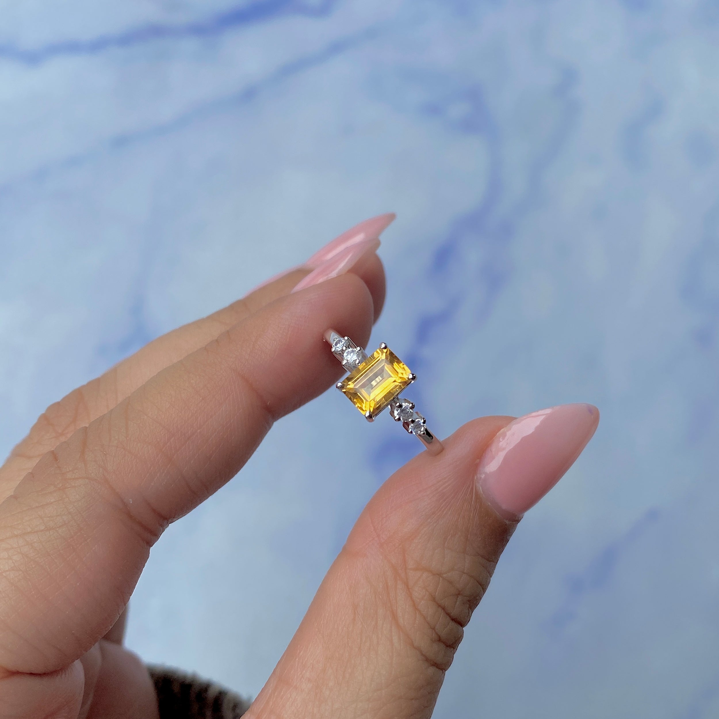 Citrine Ring-(CIT-SR-2187.)