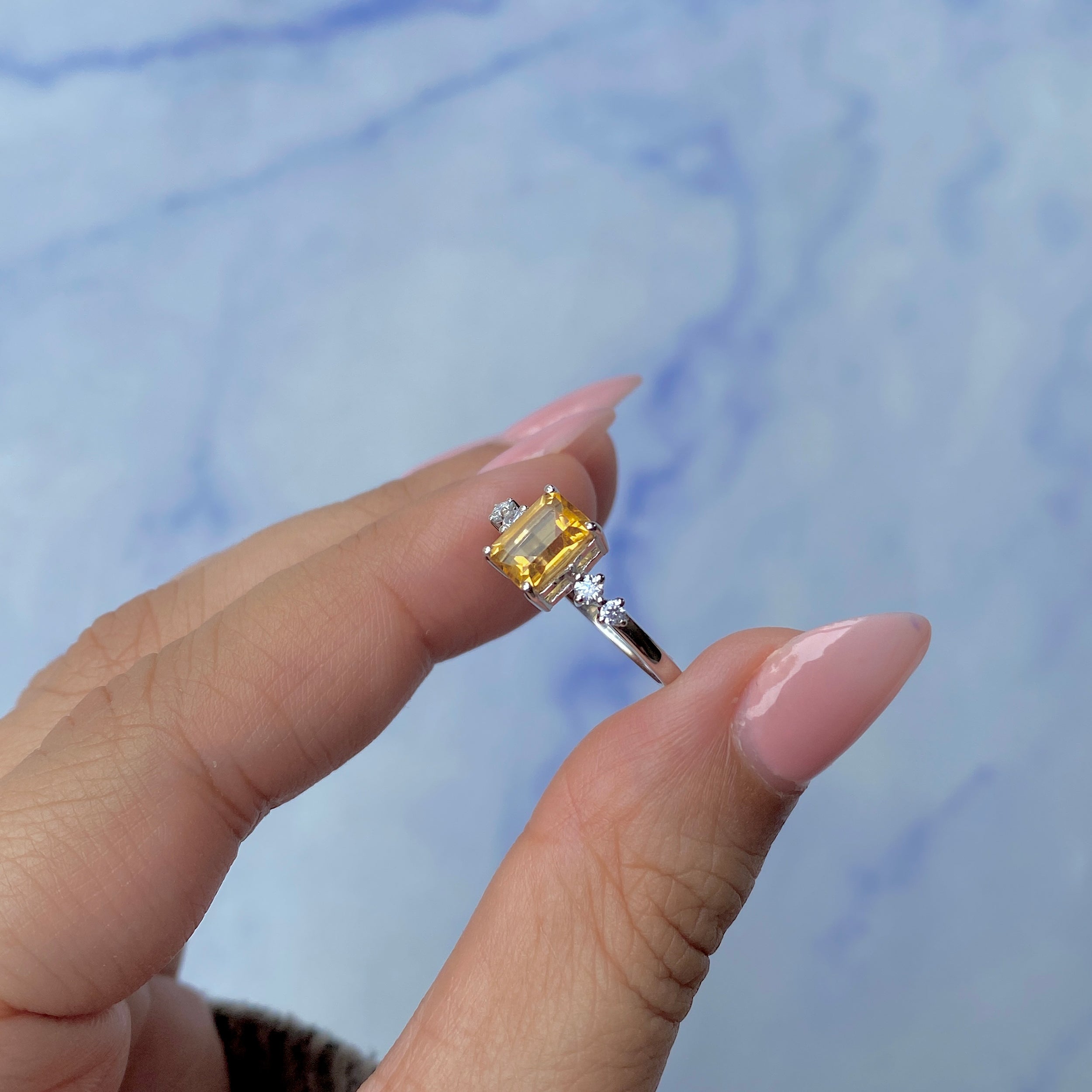 Citrine Ring-(CIT-SR-2187.)