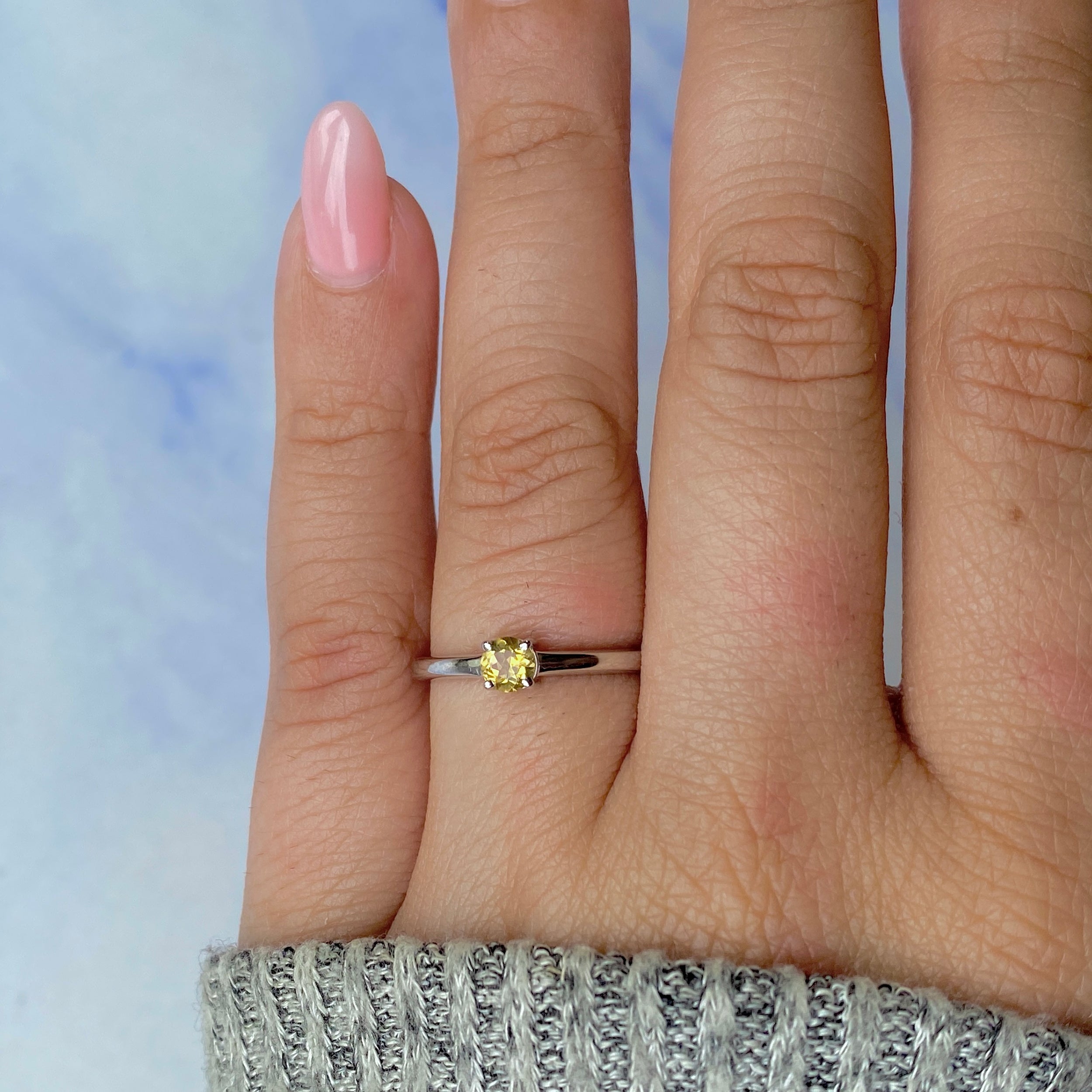 Citrine Ring-(CIT-SR-235.)