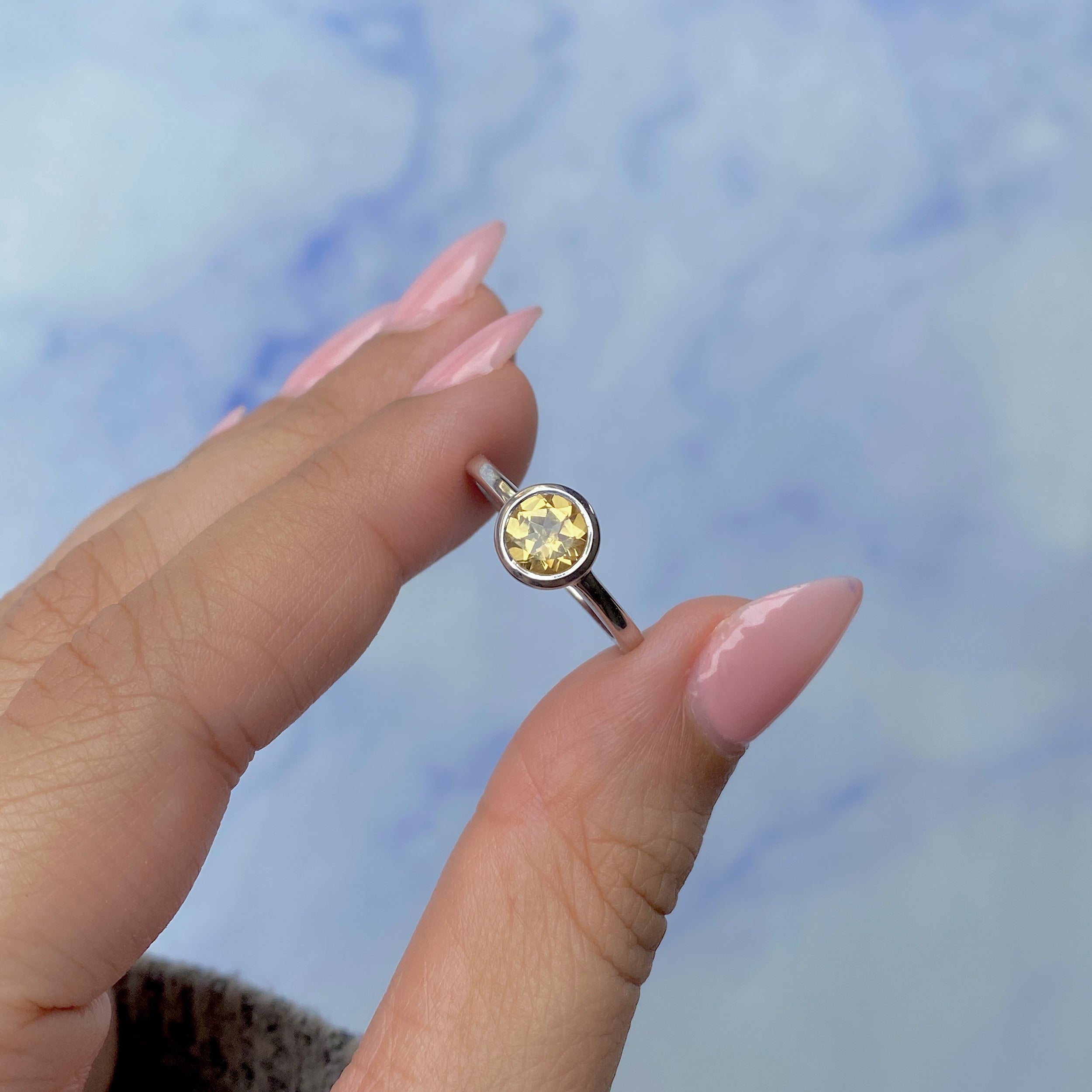 Citrine Ring-(CIT-SR-237.)