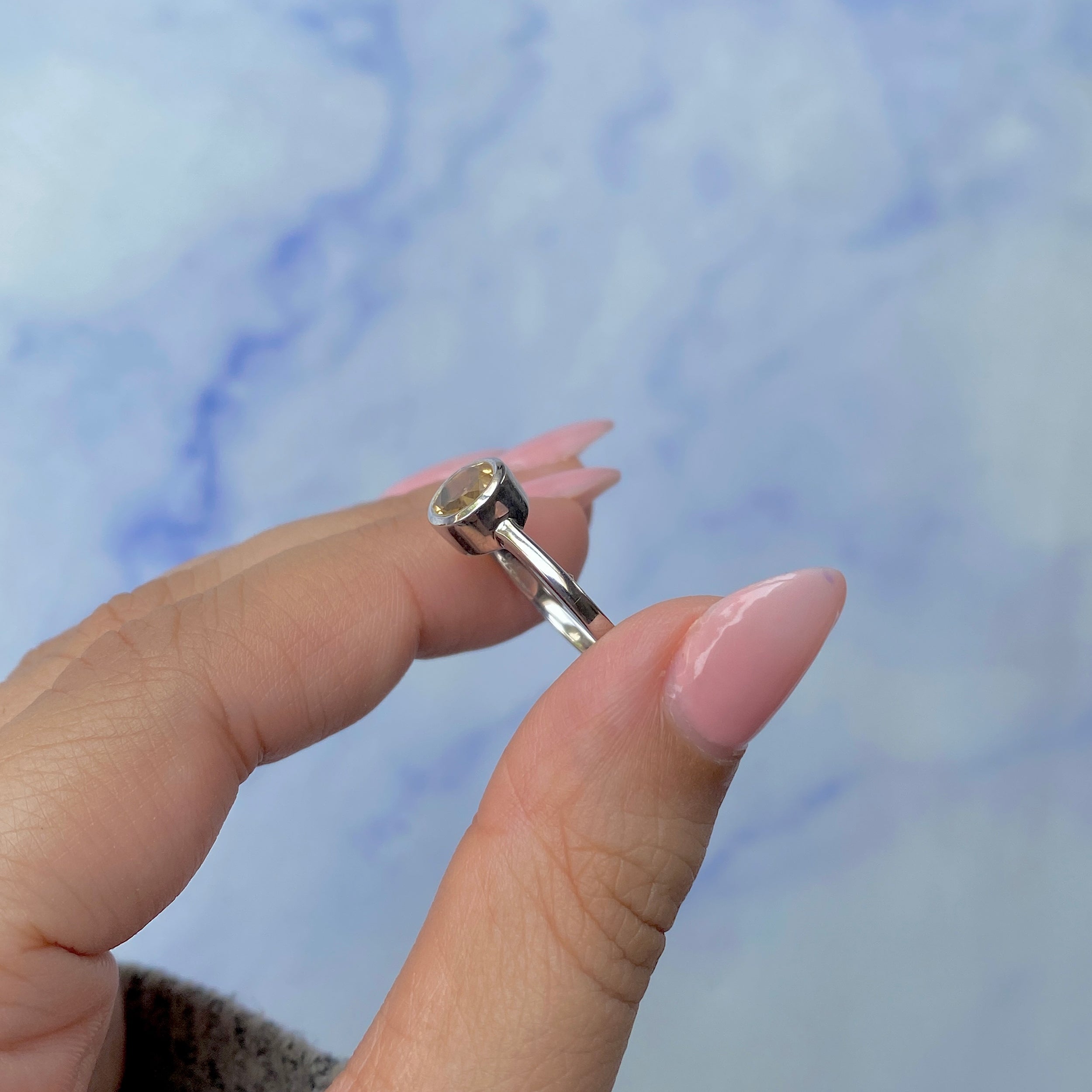 Citrine Ring-(CIT-SR-237.)