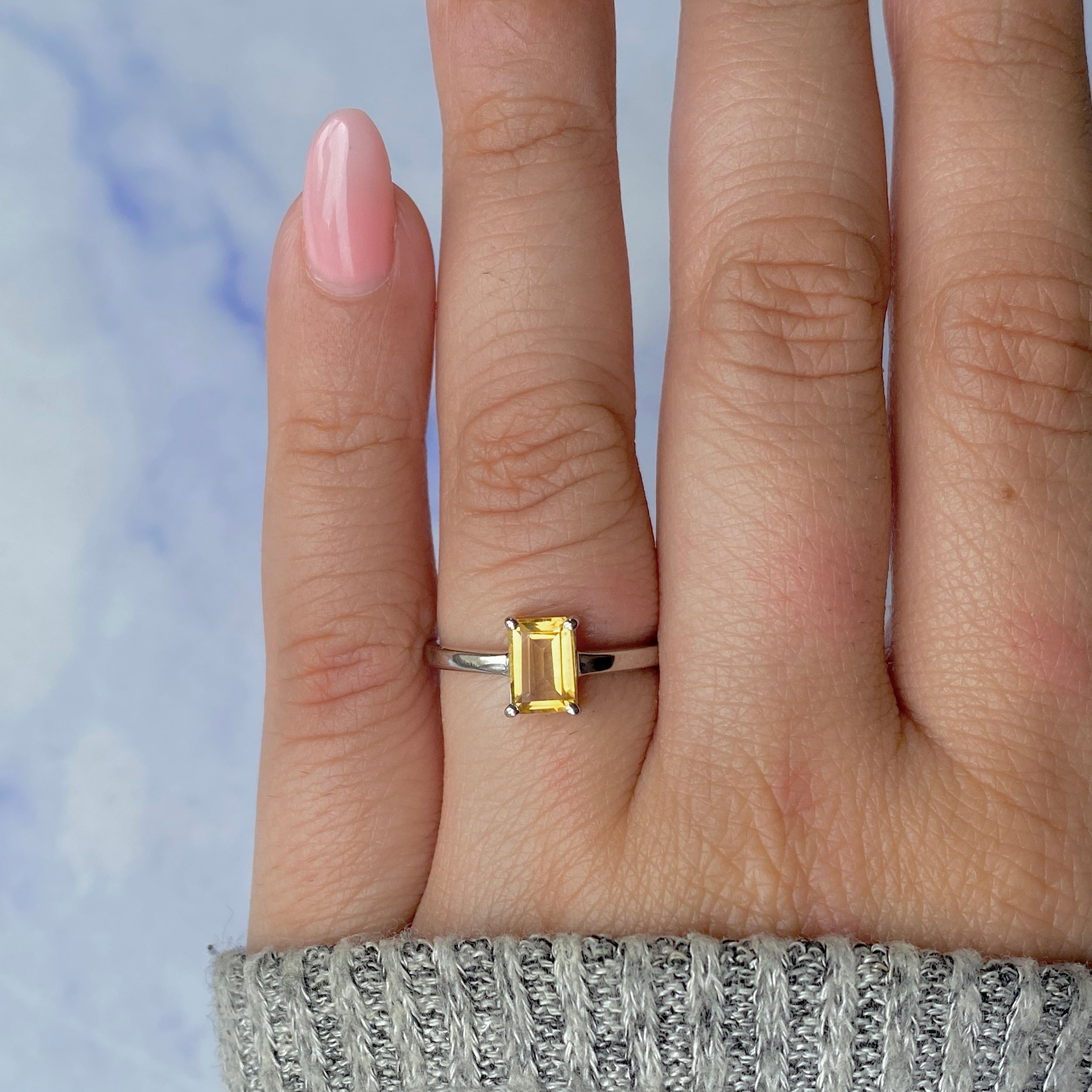 Citrine Ring-(CIT-SR-241.)