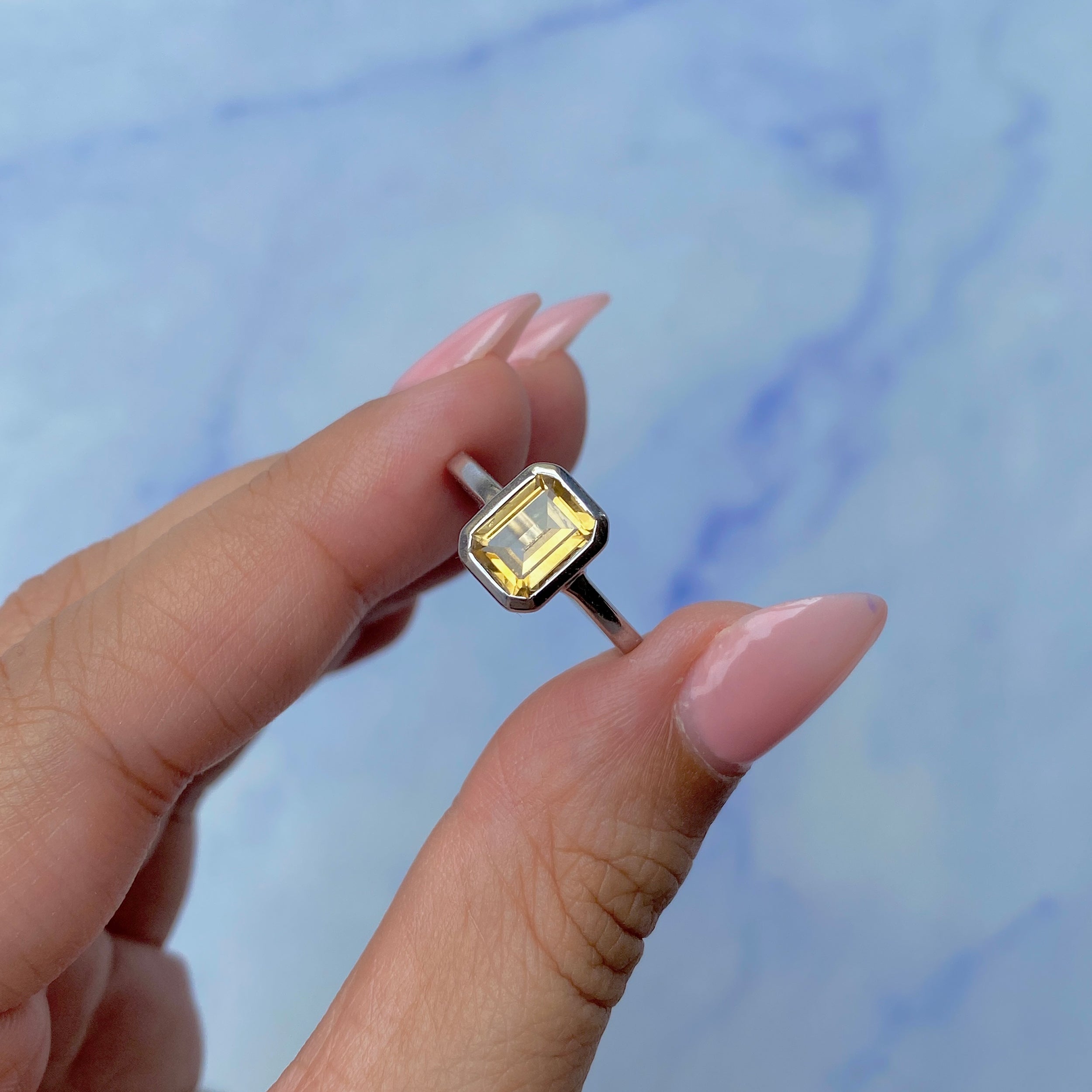 Citrine Ring-(CIT-SR-246.)