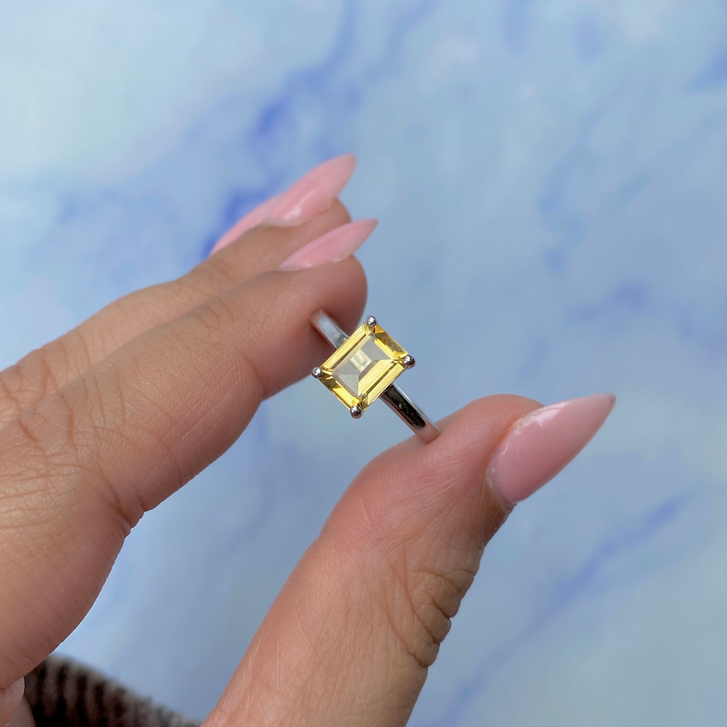 Citrine Ring-(CIT-SR-247.)