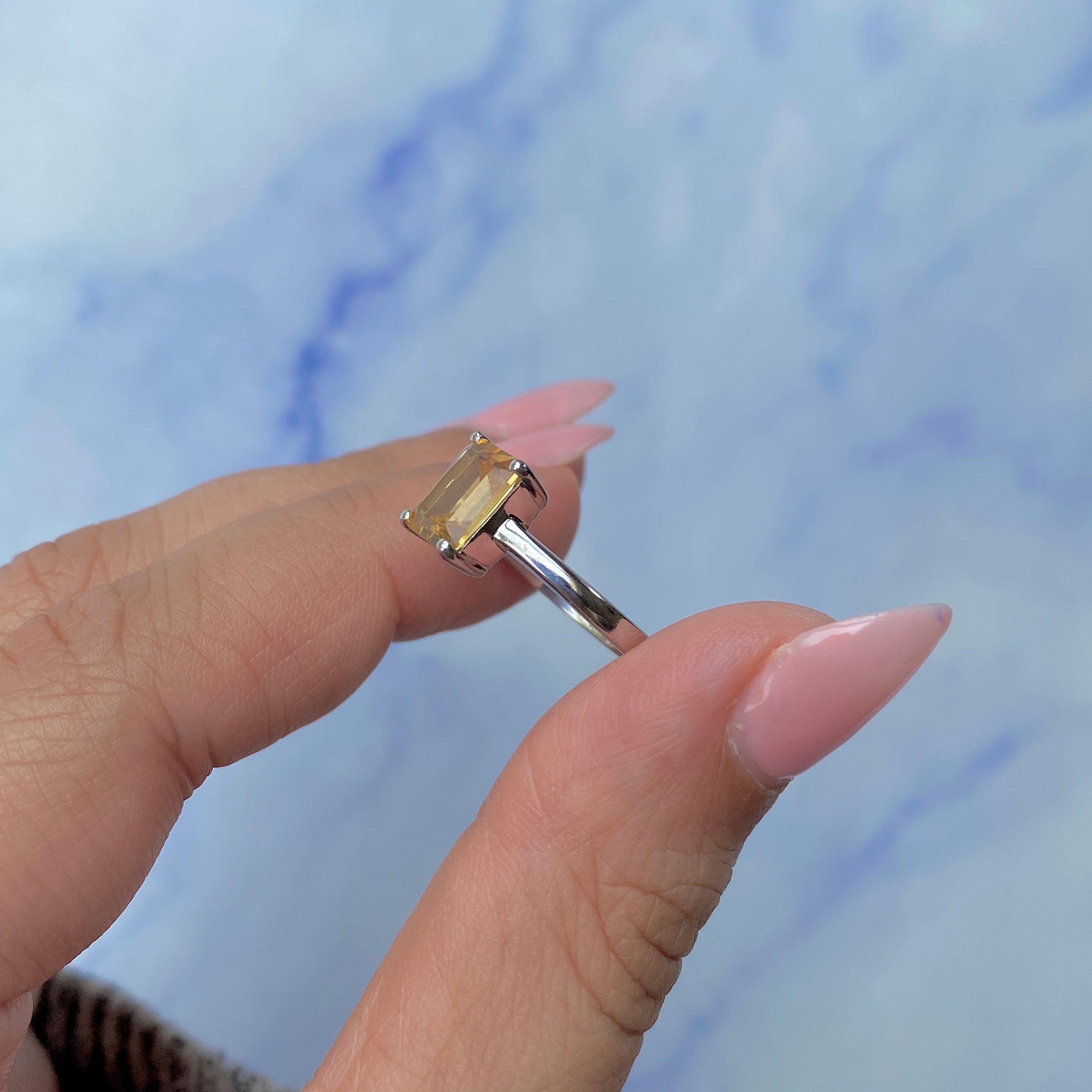 Citrine Ring-(CIT-SR-247.)