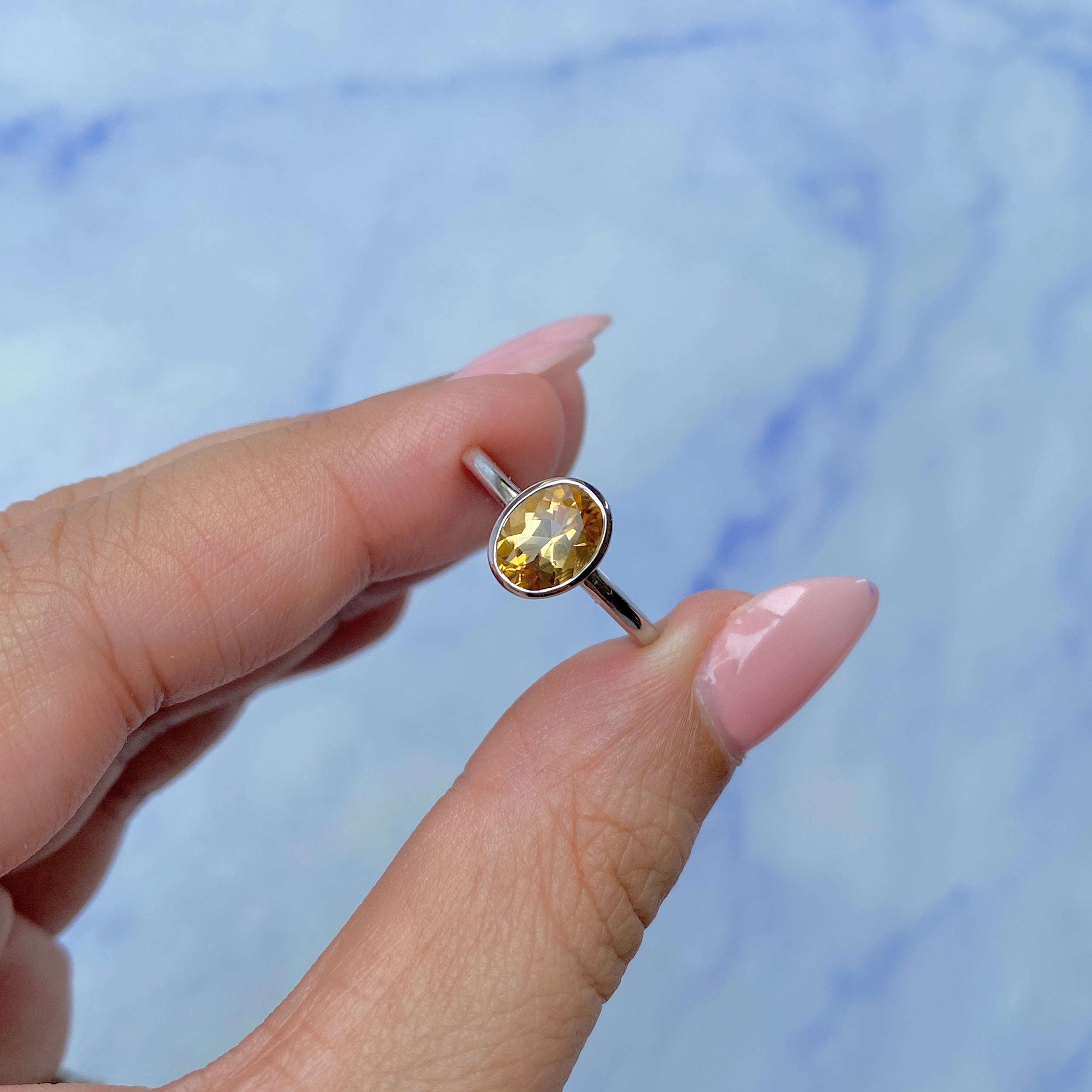 Citrine Ring-(CIT-SR-248.)