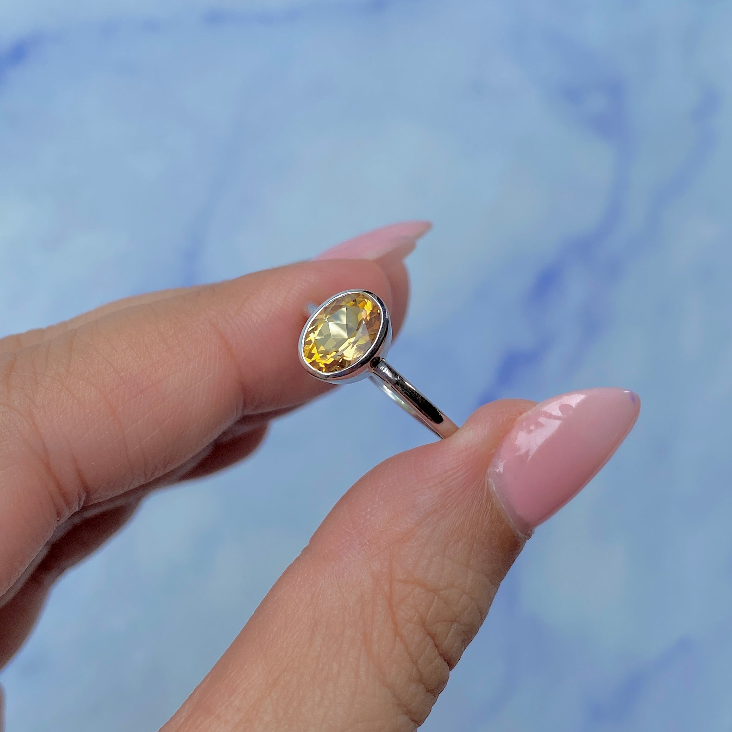 Citrine Ring-(CIT-SR-248.)