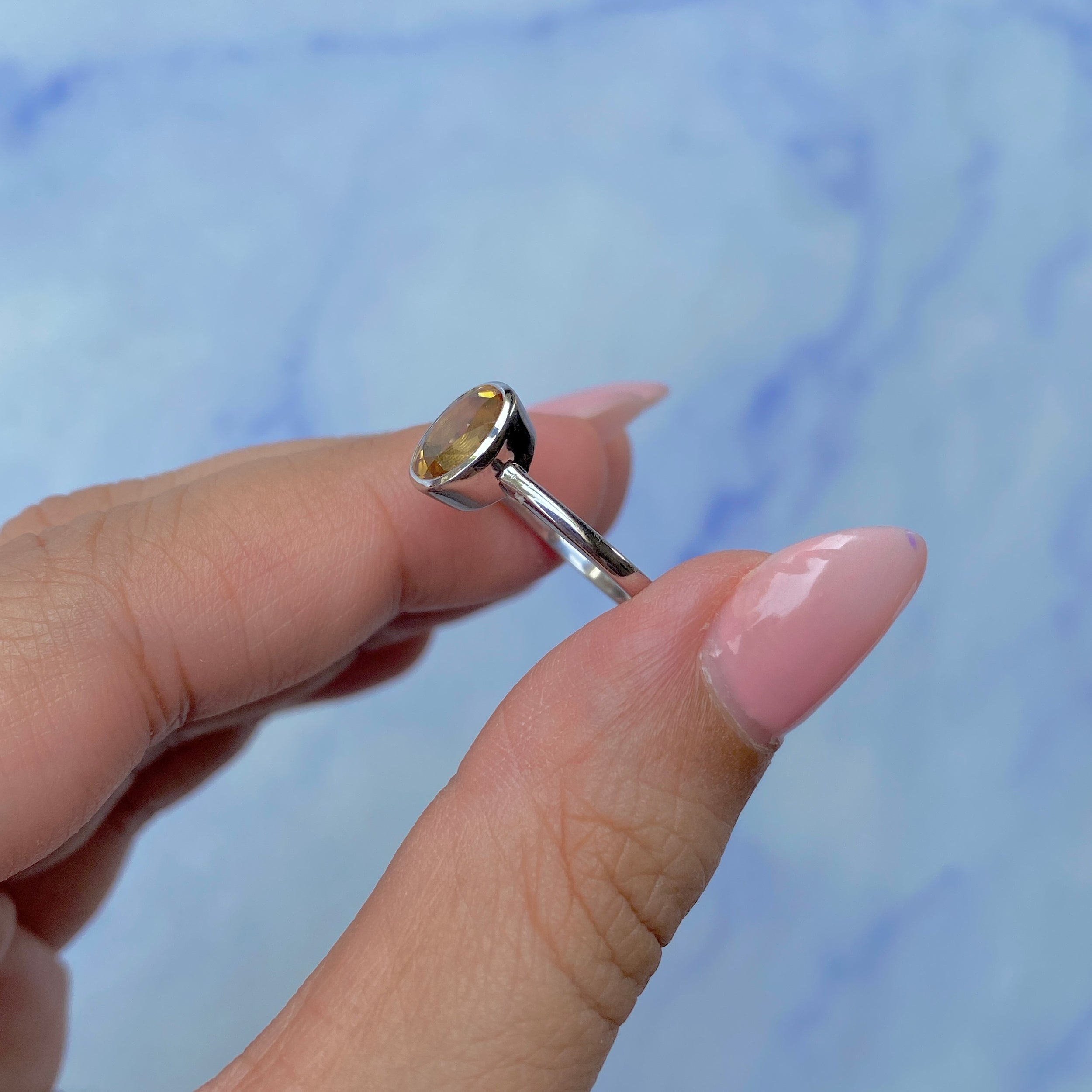 Citrine Ring-(CIT-SR-248.)