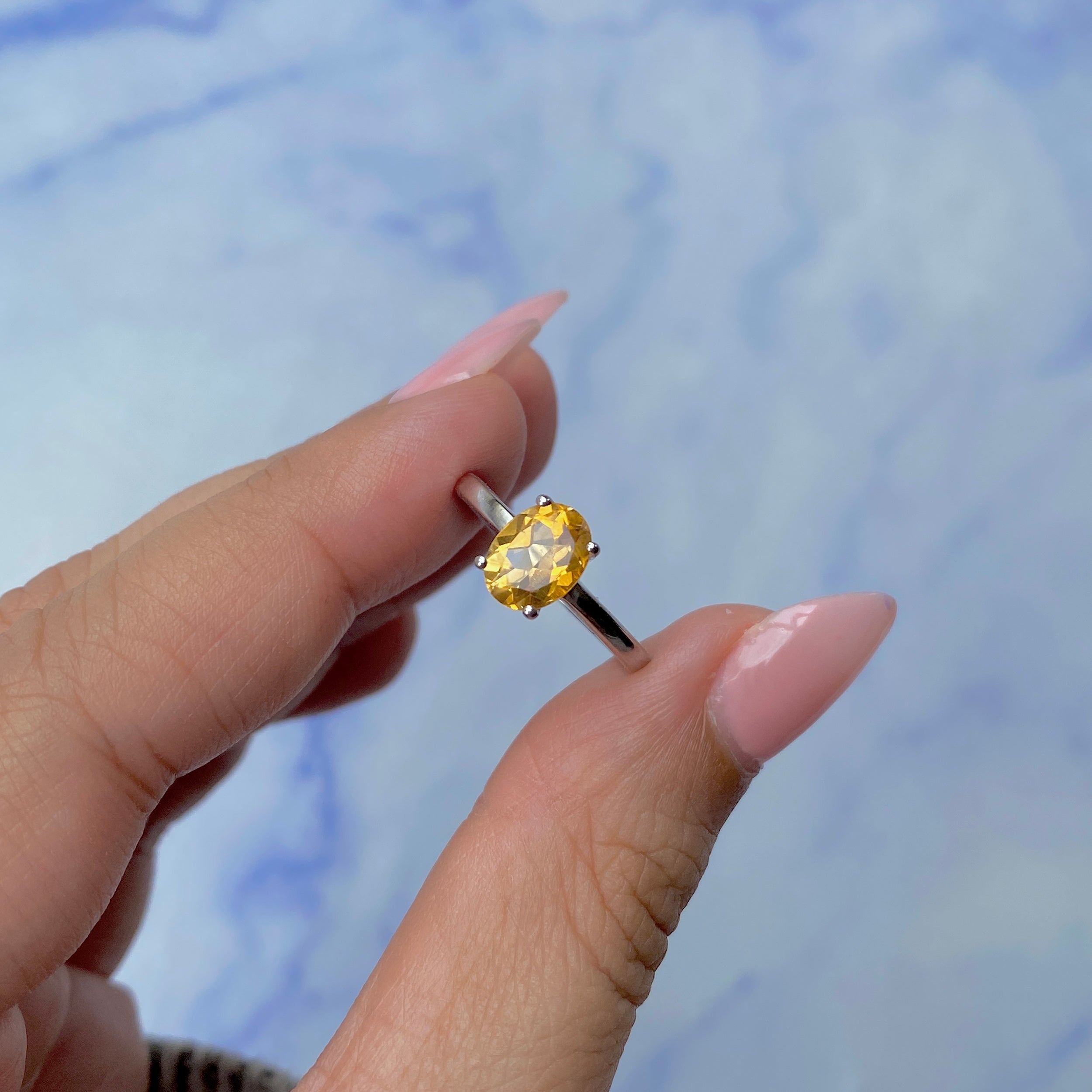 Citrine Ring-(CIT-SR-249.)
